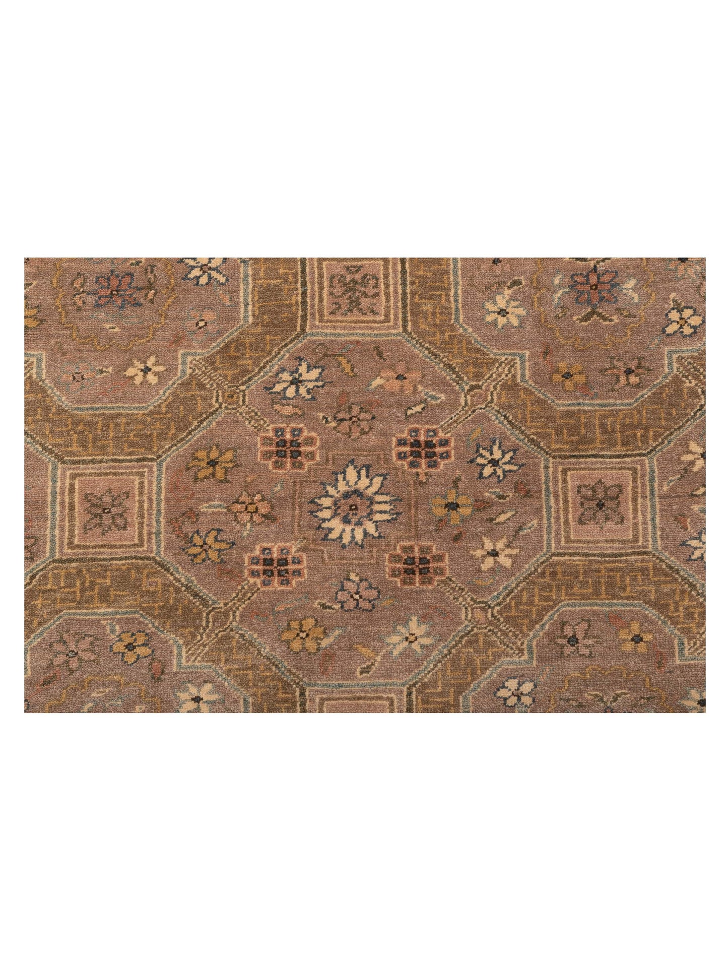 Antique Loom 104373 Light Brown Light Brown 9.3x12.1 Hand Knotted Rug