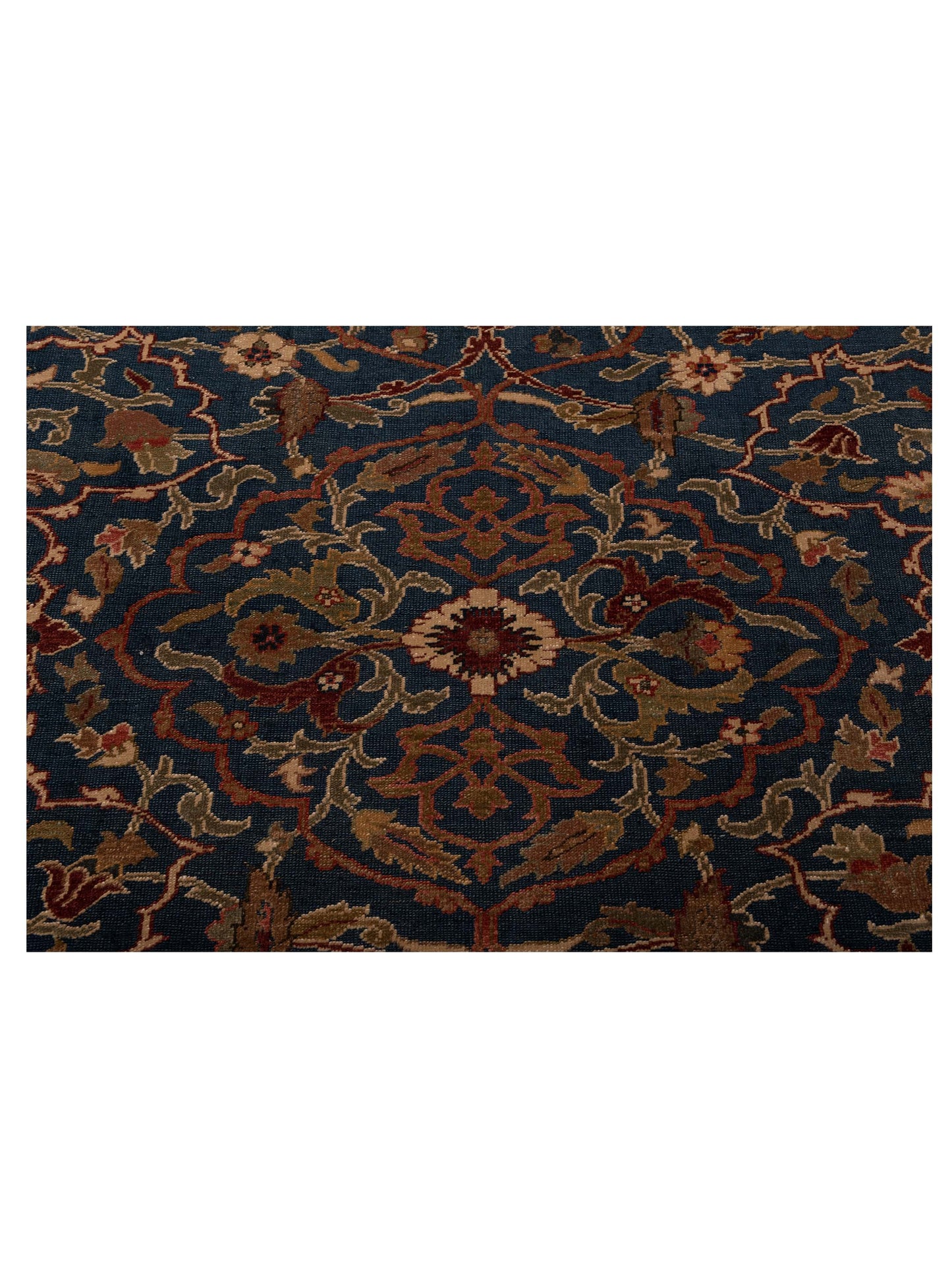 Antique Loom 104398 Navy Burgundy 12.2x17.3 Hand Knotted Rug