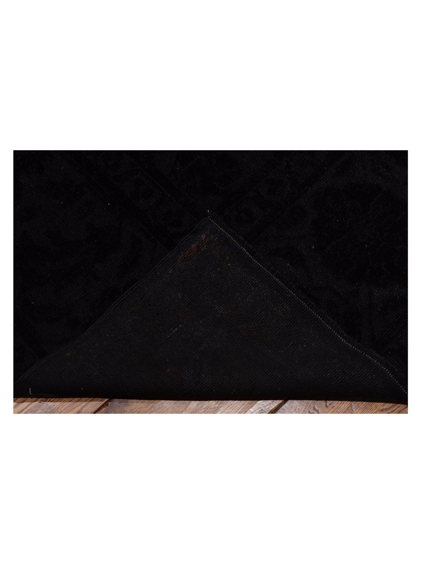 Vintage 104416 Black 9.3x12.3 Hand Knotted Rug