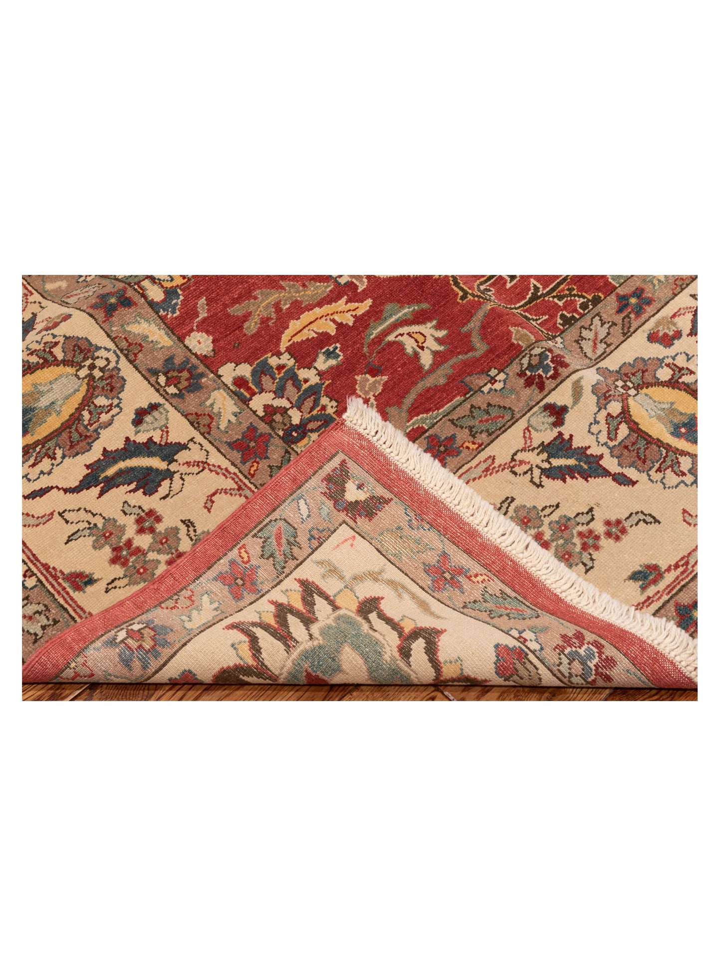 Antique Loom 104419 Rust Ivory 9.6x12 Hand Knotted Rug