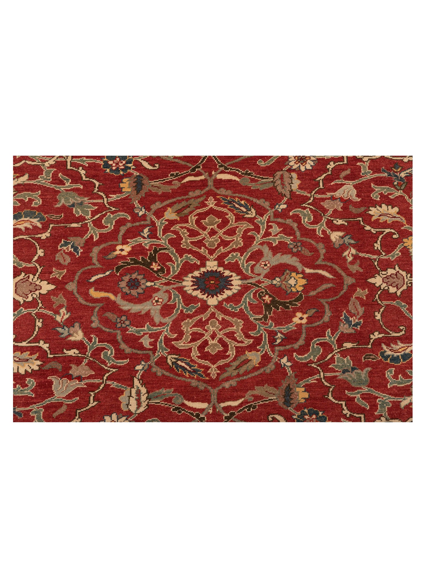 Antique Loom 104419 Rust Ivory 9.6x12 Hand Knotted Rug