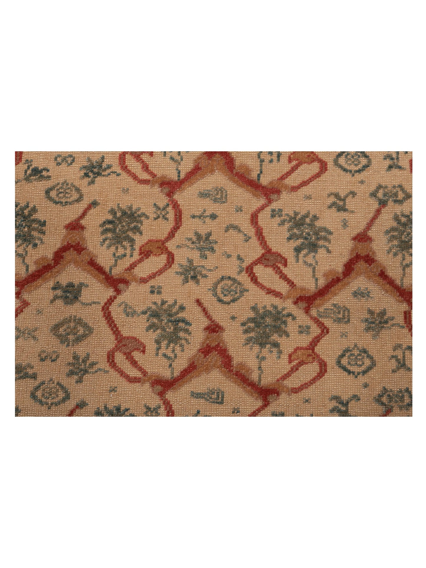 Antique Loom 104440 Beige Gold 8.2x9.11 Hand Knotted Rug