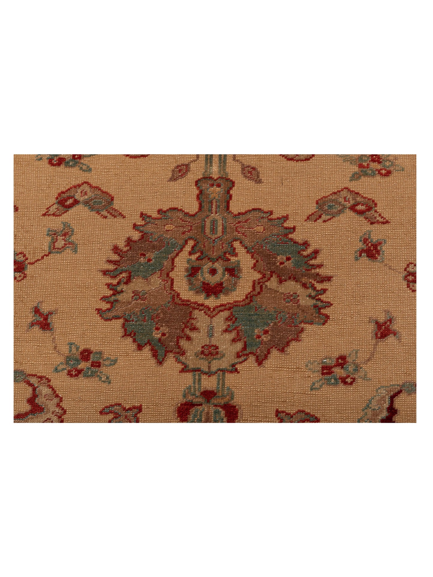 Antique Loom 104447 Gold Cream 8.4x9.9 Hand Knotted Rug