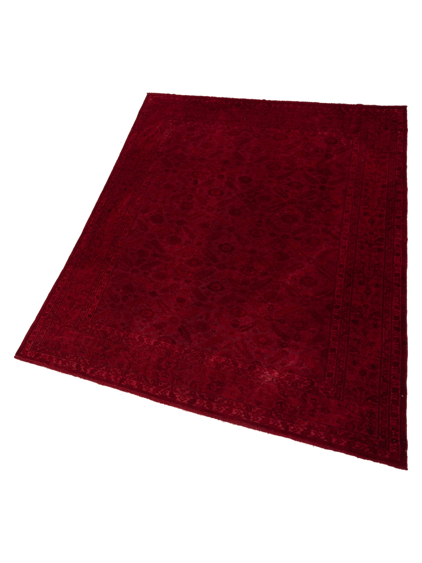 Vintage 104448 Red 8.4x10.8 Hand Knotted Rug