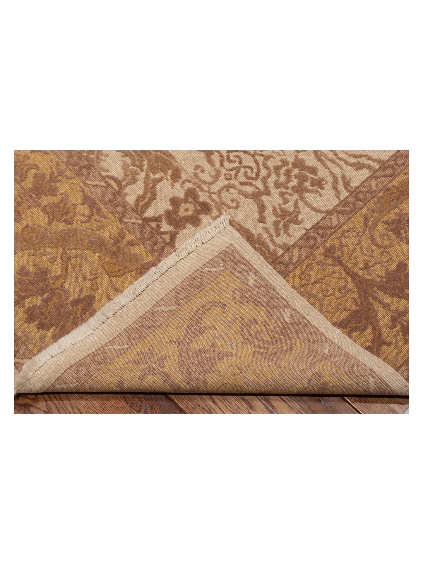 Antique Loom 104452 Ivory Gold 8.1x10.3 Hand Knotted Rug