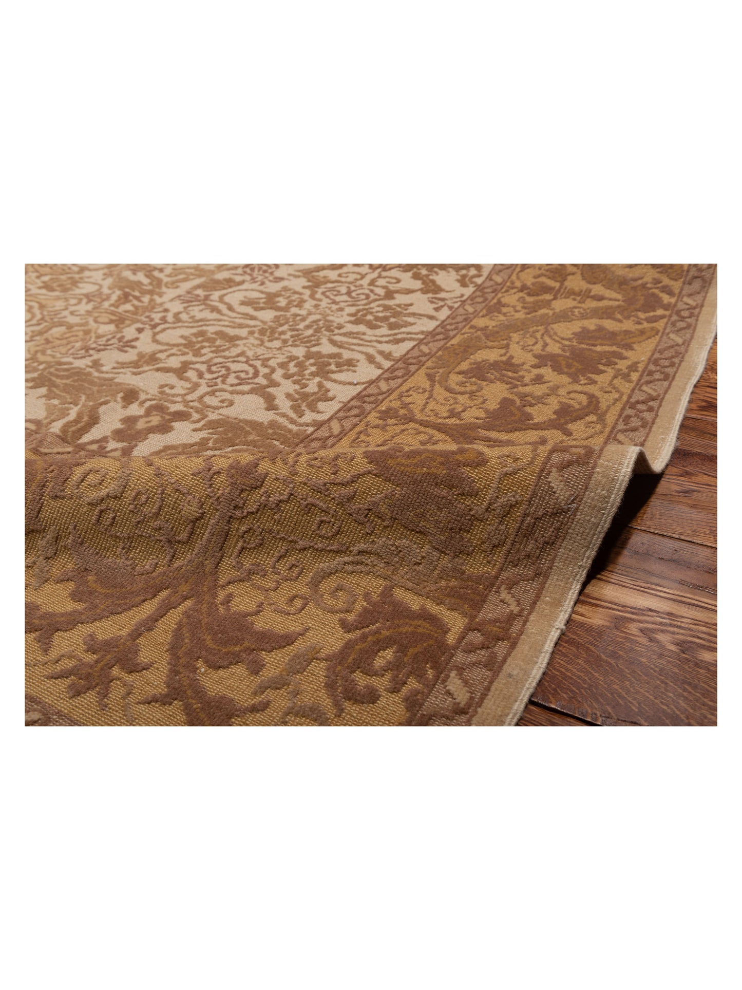 Antique Loom 104452 Ivory Gold 8.1x10.3 Hand Knotted Rug