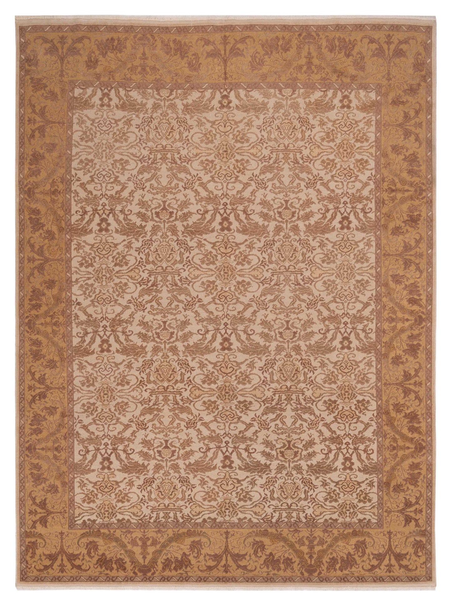 Pasha Antique Loom Ivory Gold Transitional