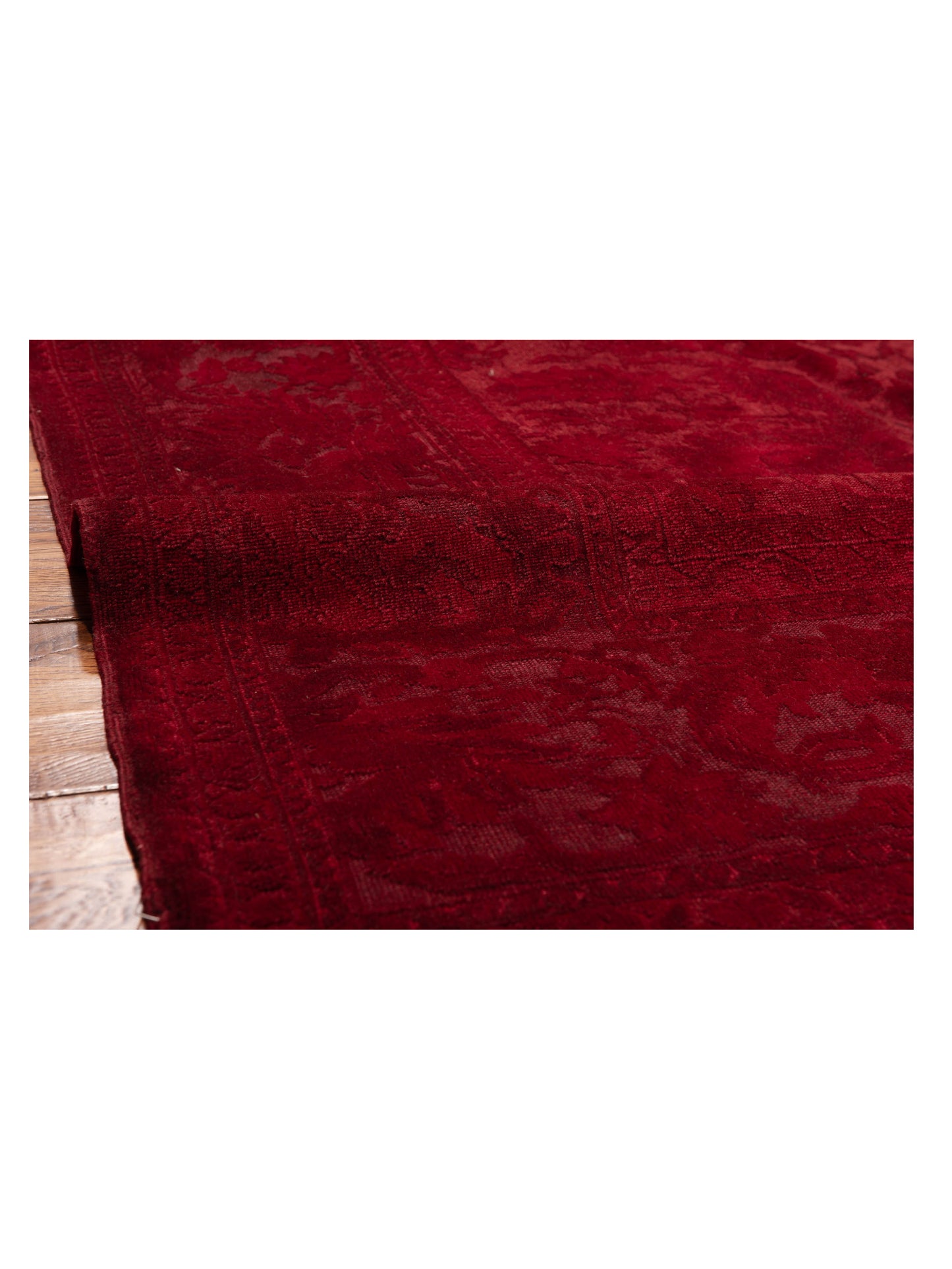 Vintage 104458 Red 6.9x9.6 Hand Knotted Rug