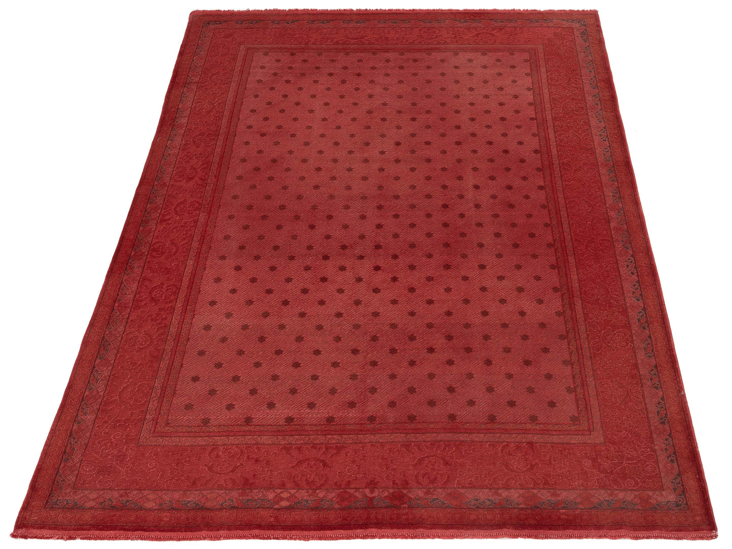 Vintage 104460 Red 8.2x10.2 Hand Knotted Rug