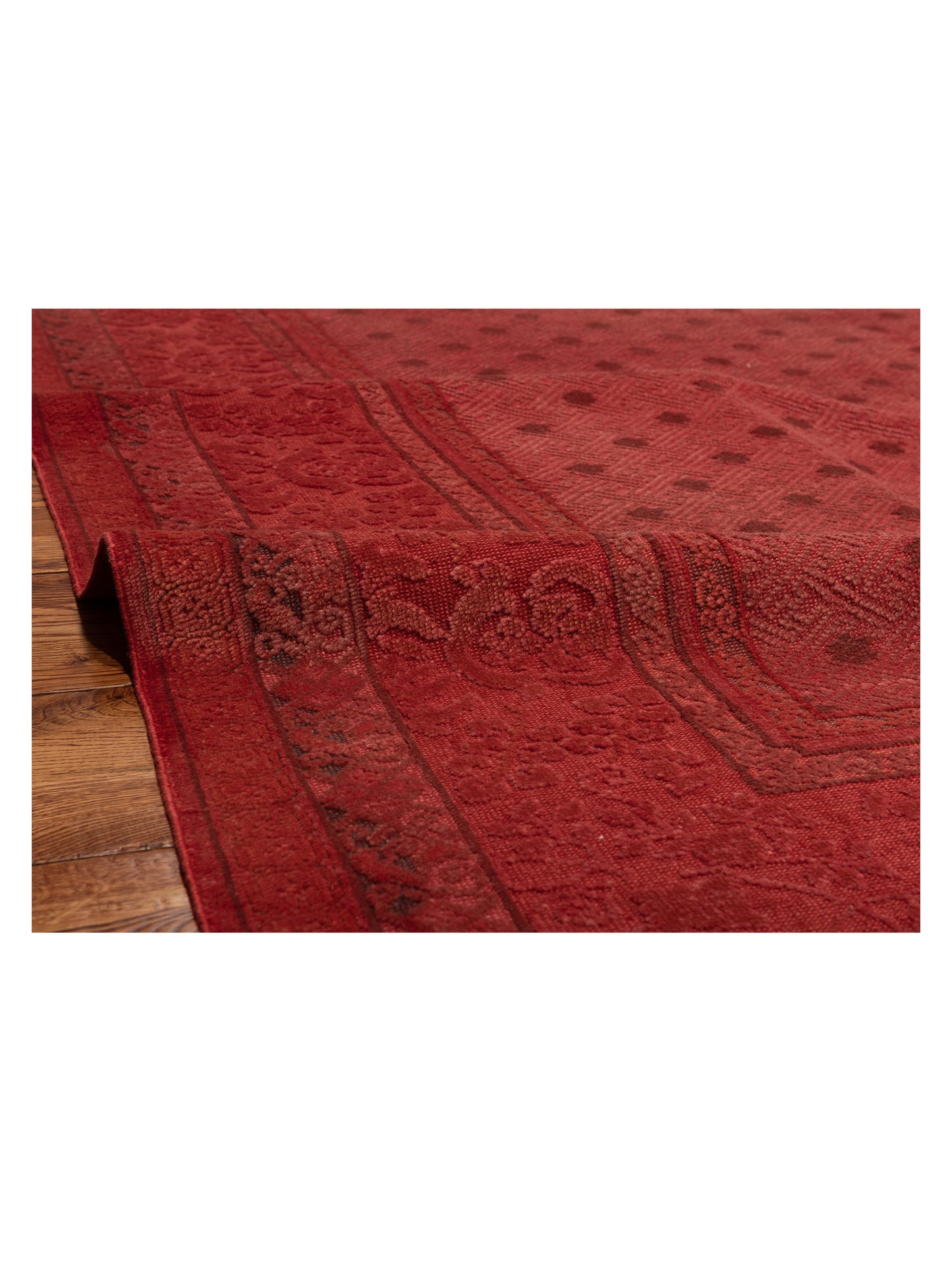 Vintage 104460 Red 8.2x10.2 Hand Knotted Rug