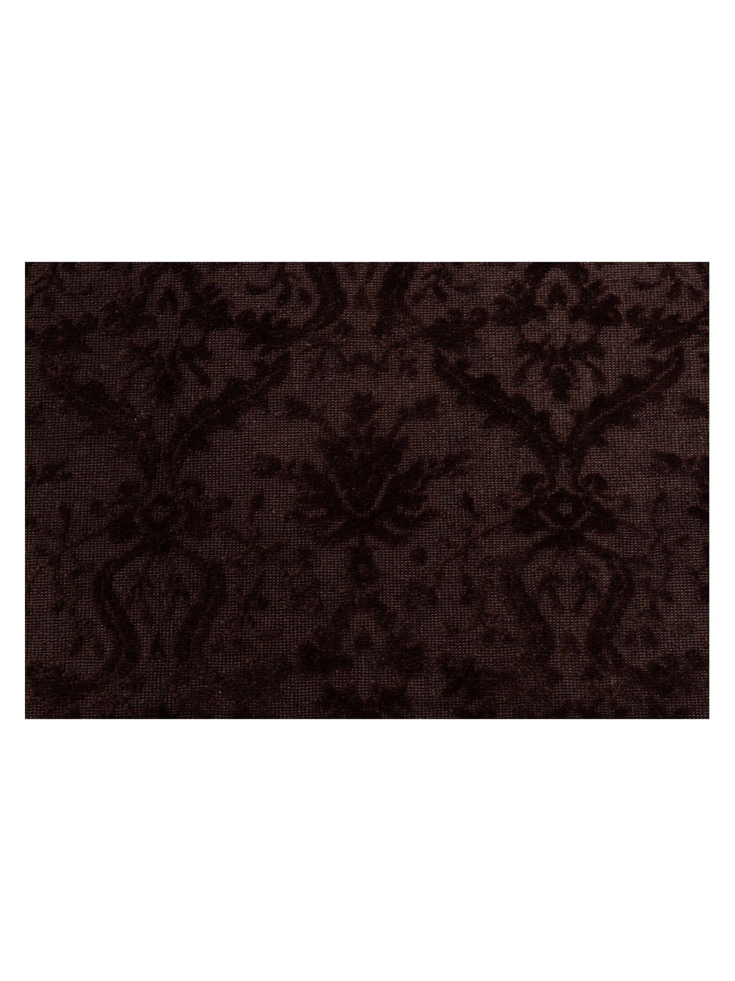 Vintage 104463 Dark Brown 8.2x10.7 Hand Knotted Rug