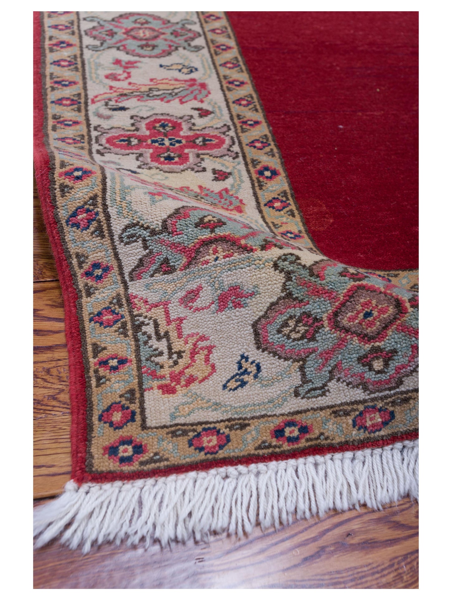 Antique Loom 104505 Red Ivory 4x6 Hand Knotted Rug