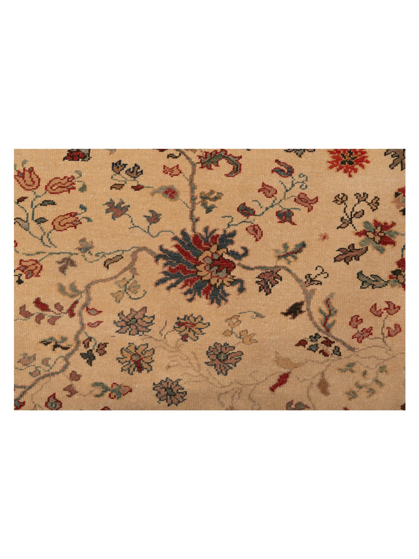 Antique Loom 104523 Ivory Green 10x12.5 Hand Knotted Rug