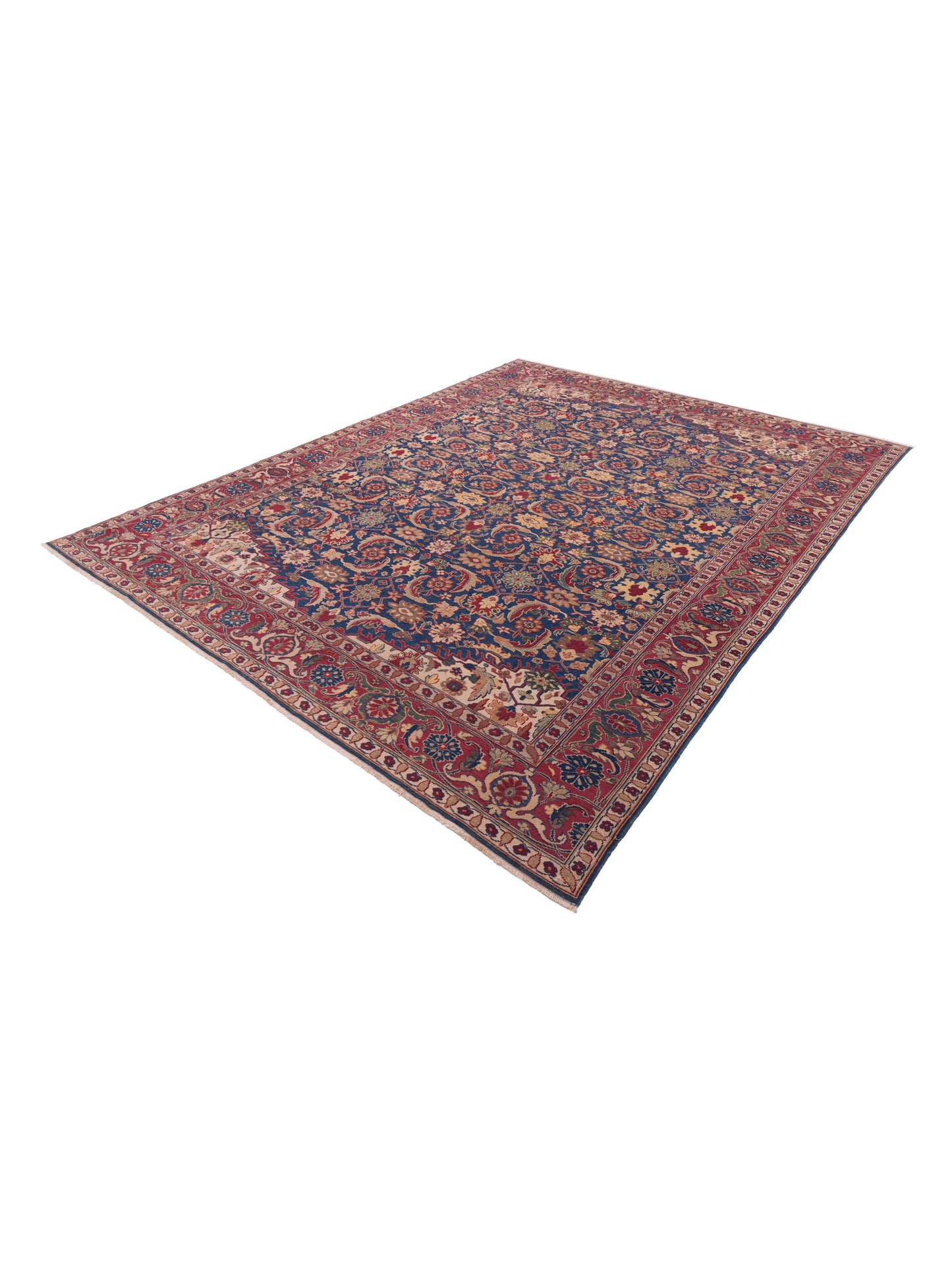 Antique Loom 104529 Navy Rust 10.2x13.3 Hand Knotted Rug