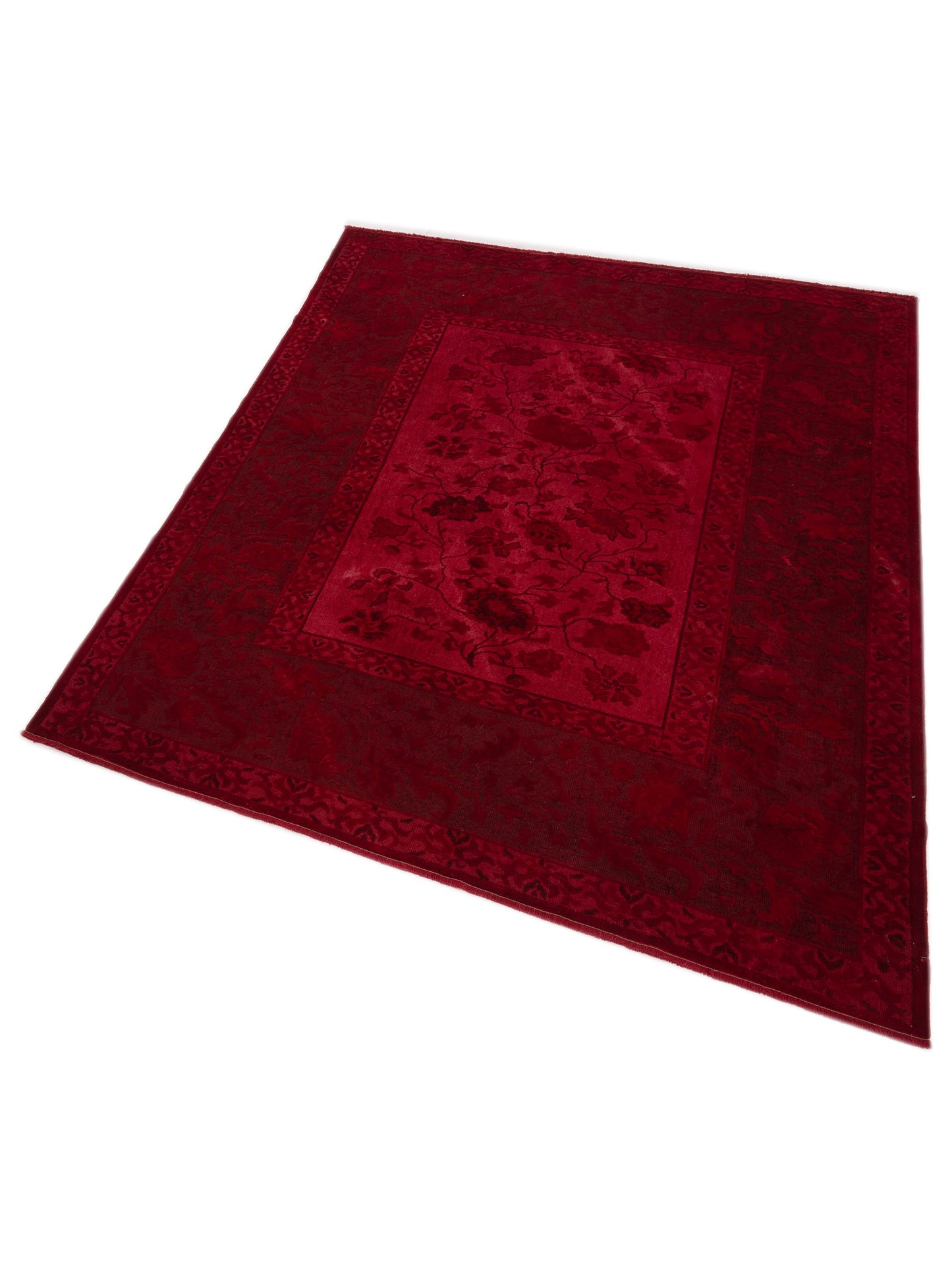 Vintage 104538 Red 6.10x8.2 Hand Knotted Rug