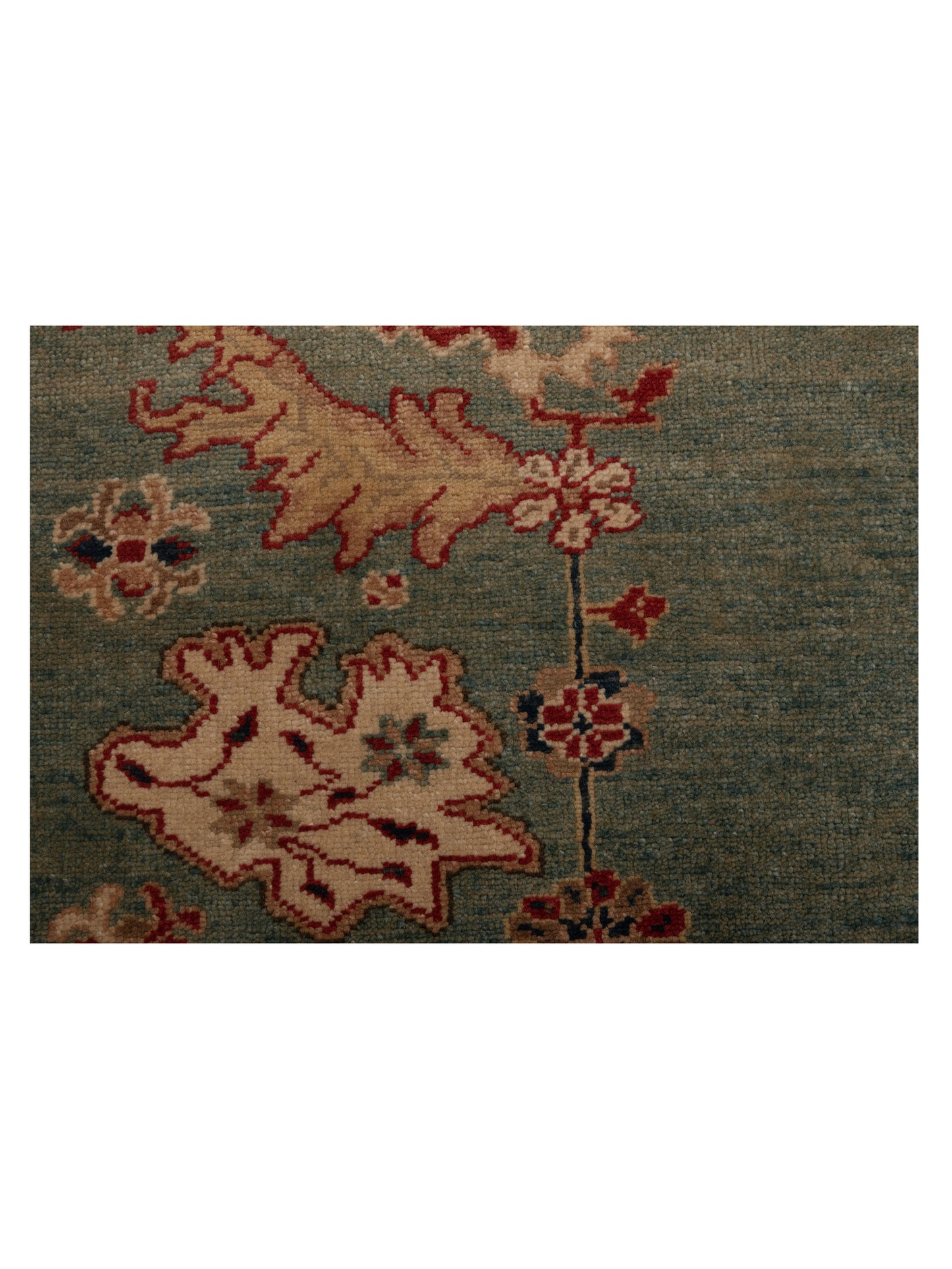 Antique Loom 104545 Green 6.9x8.5 Hand Knotted Rug