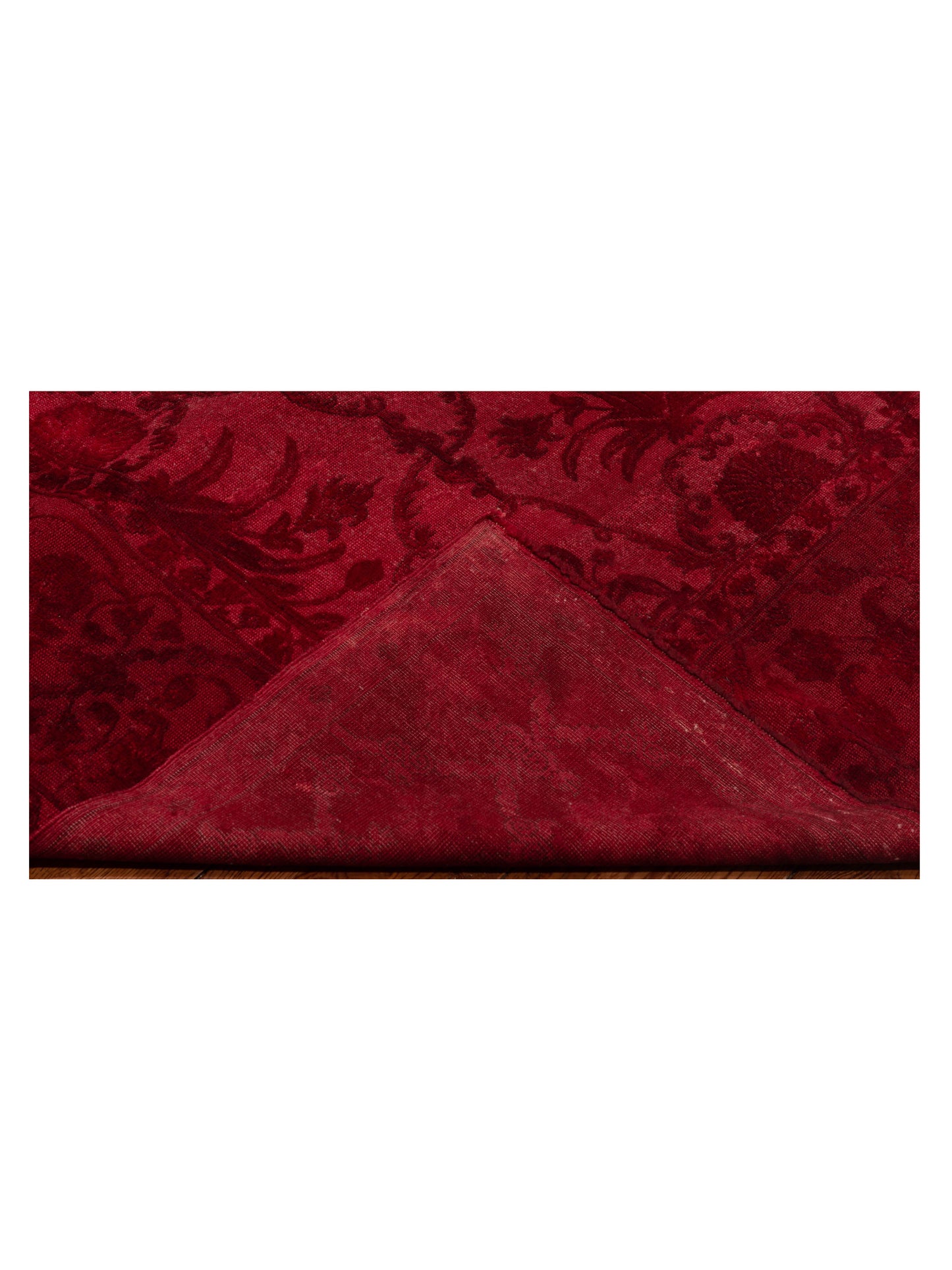 Vintage 104548 Red 6.3x9.5 Hand Knotted Rug