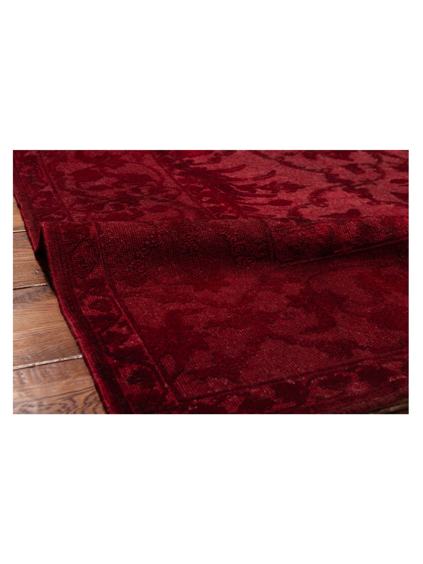 Vintage 104548 Red 6.3x9.5 Hand Knotted Rug