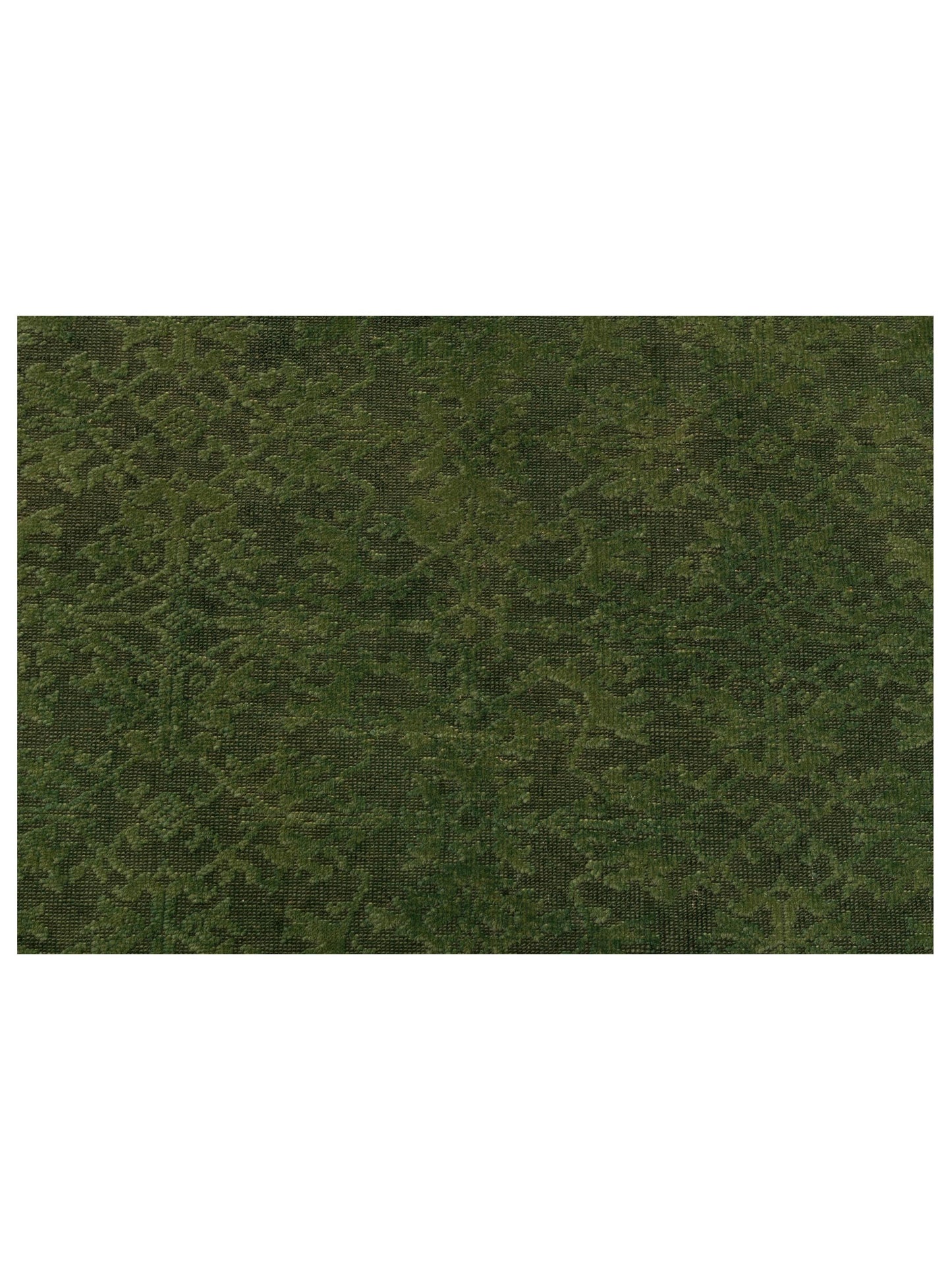 Vintage 104550 Green 6.10x8.1 Hand Knotted Rug