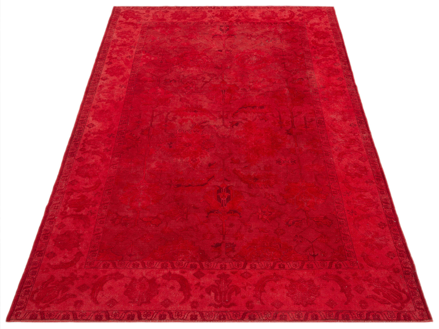 Vintage 104566 Red 6x8.9 Hand Knotted Rug