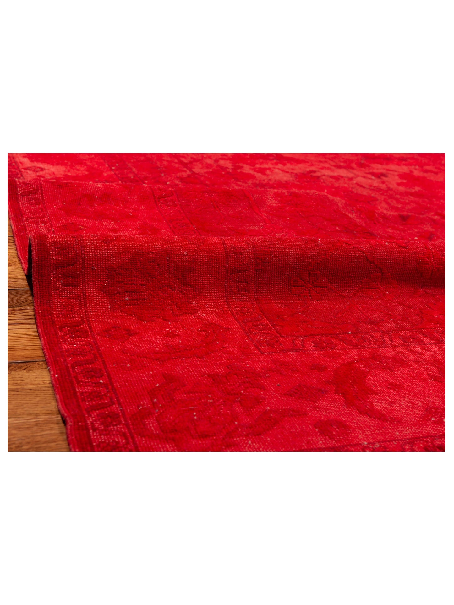 Vintage 104566 Red 6x8.9 Hand Knotted Rug