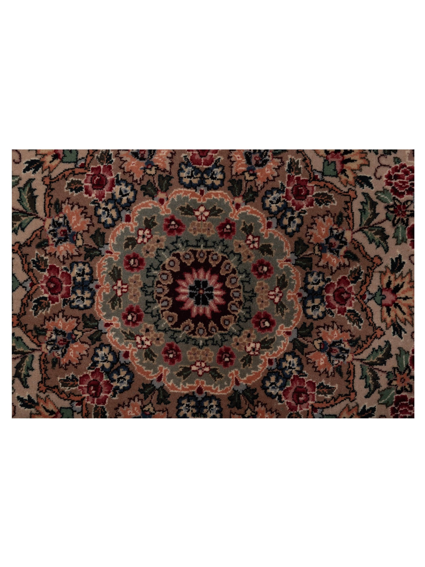 Magnolia 104652 Green Beige 7.11x9.7 Hand Knotted Rug