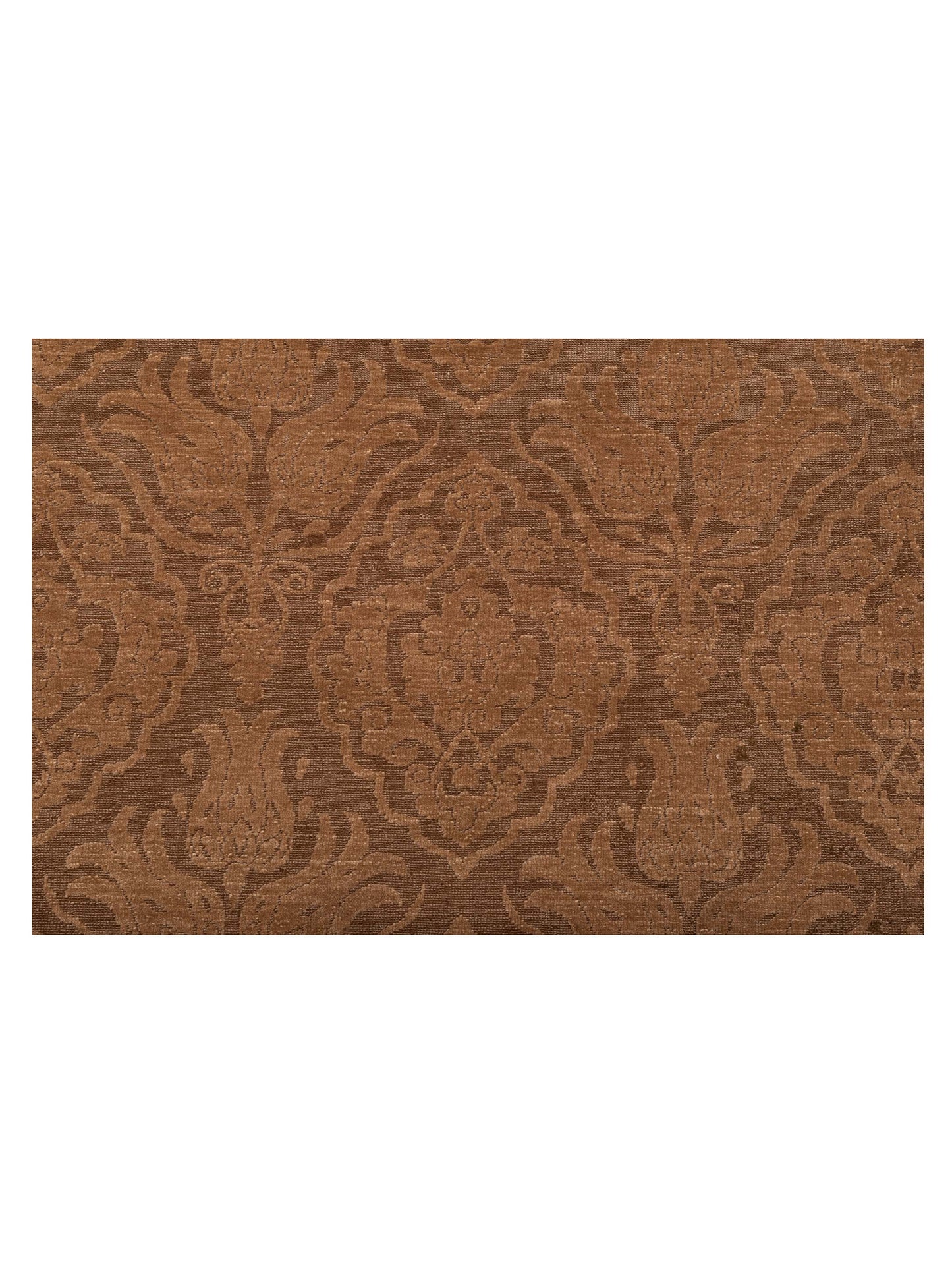 Defne Tulip Brown Dark Brown 9.3x12 Hand Knotted Rug
