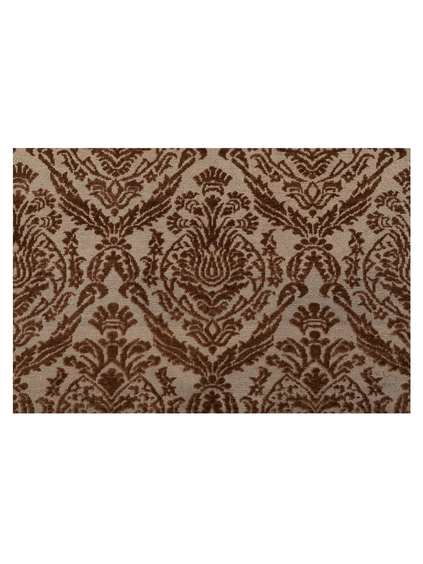 Defne Daisy Silver Brown 9.4x11.10 Hand Knotted Rug