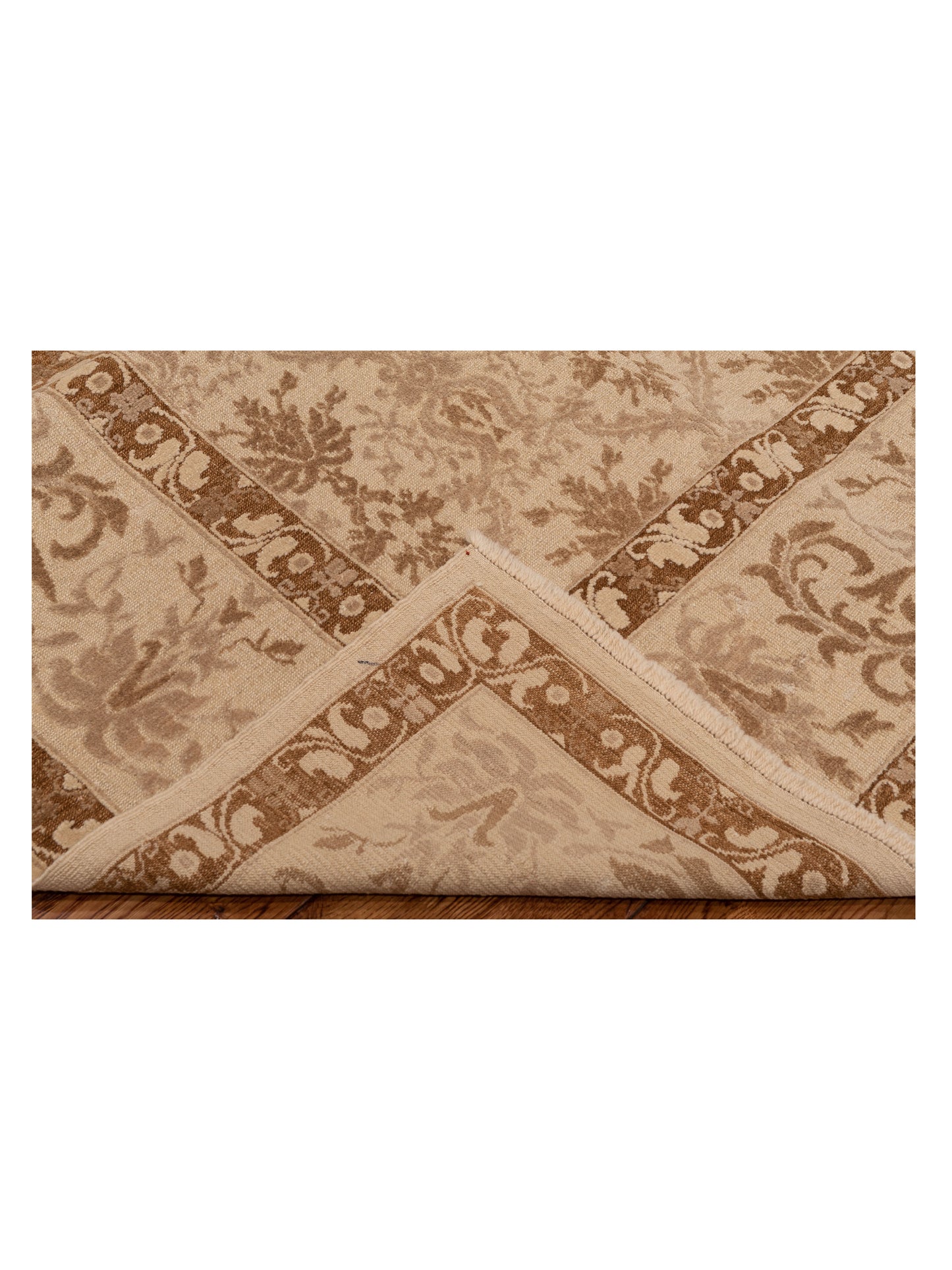 Defne Begonia Beige Beige 9.3x12 Hand Knotted Rug