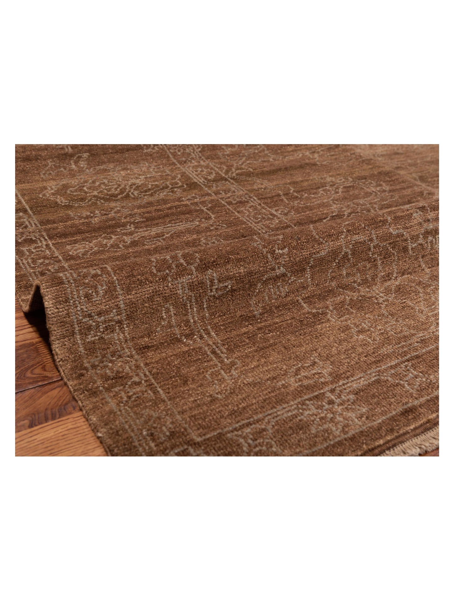 Ceyhan Opal Brown Brown 9x11.10 Hand Knotted Rug