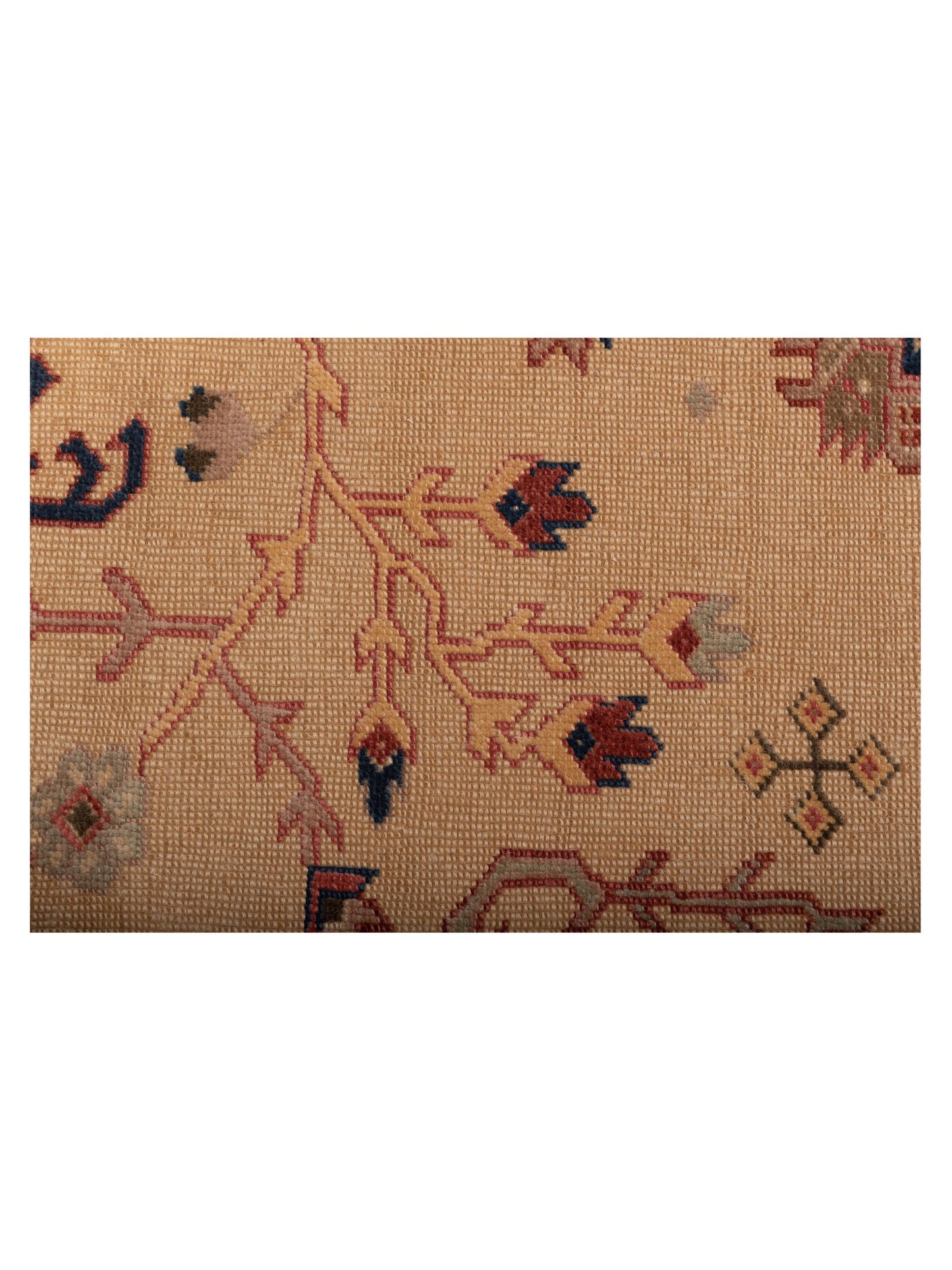 Antique Loom 105097 Beige Ivory 6.11x8.4 Hand Knotted Rug