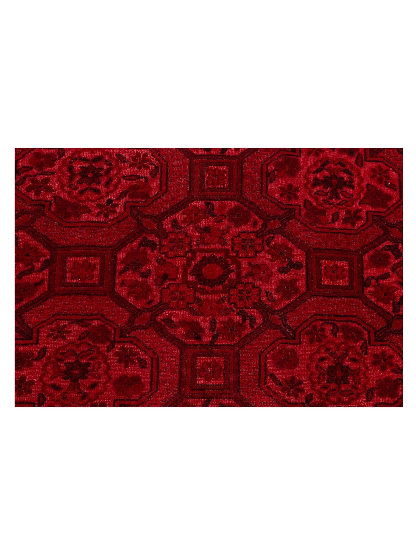 Vintage 105134 Red 5.8x8.3 Hand Knotted Rug
