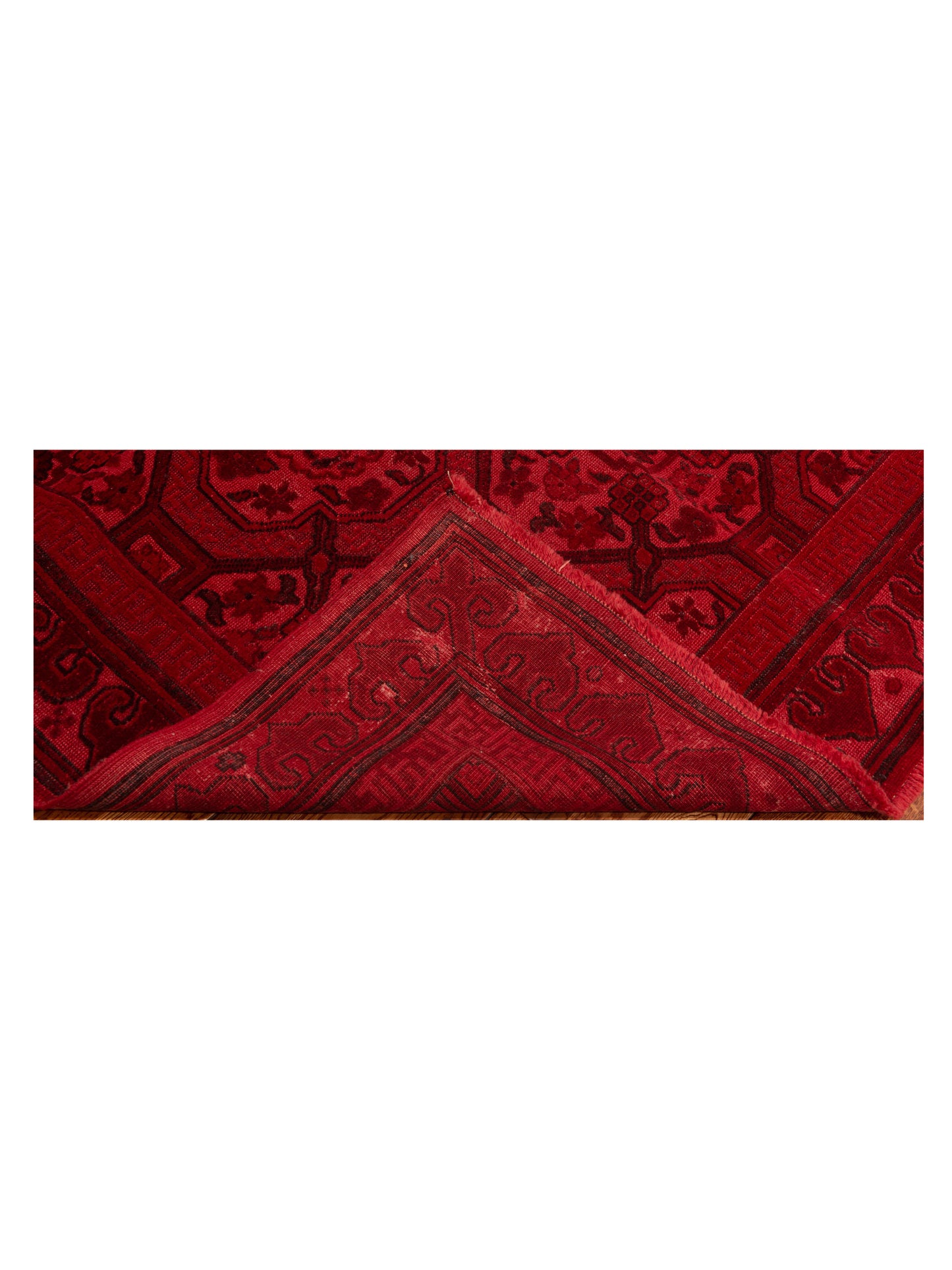 Vintage 105134 Red 5.8x8.3 Hand Knotted Rug