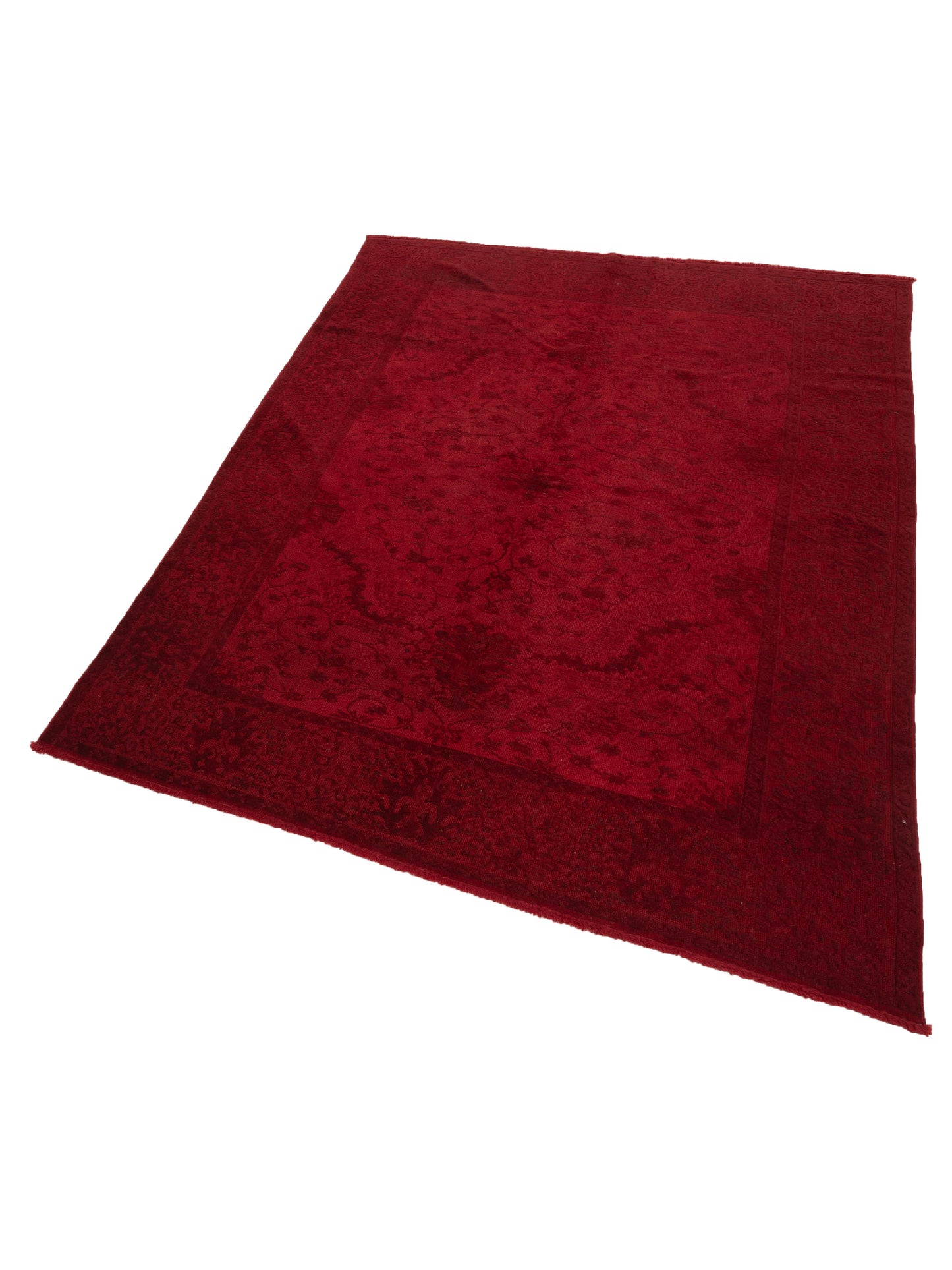 Vintage 105247 Red 6.10x9.3 Hand Knotted Rug