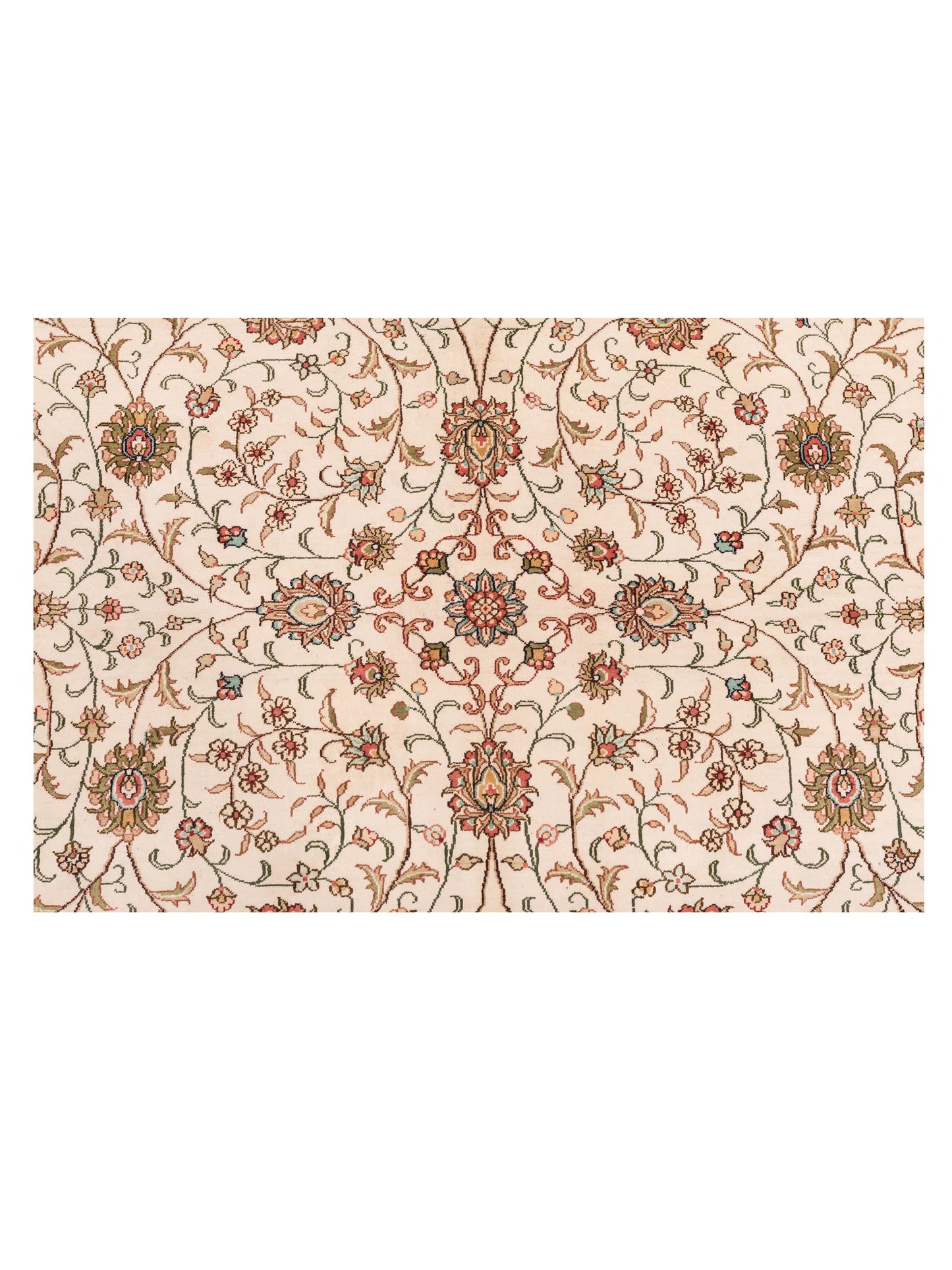 Pure Silk 105525 Ivory Ivory 6x6.2 Hand Knotted Rug
