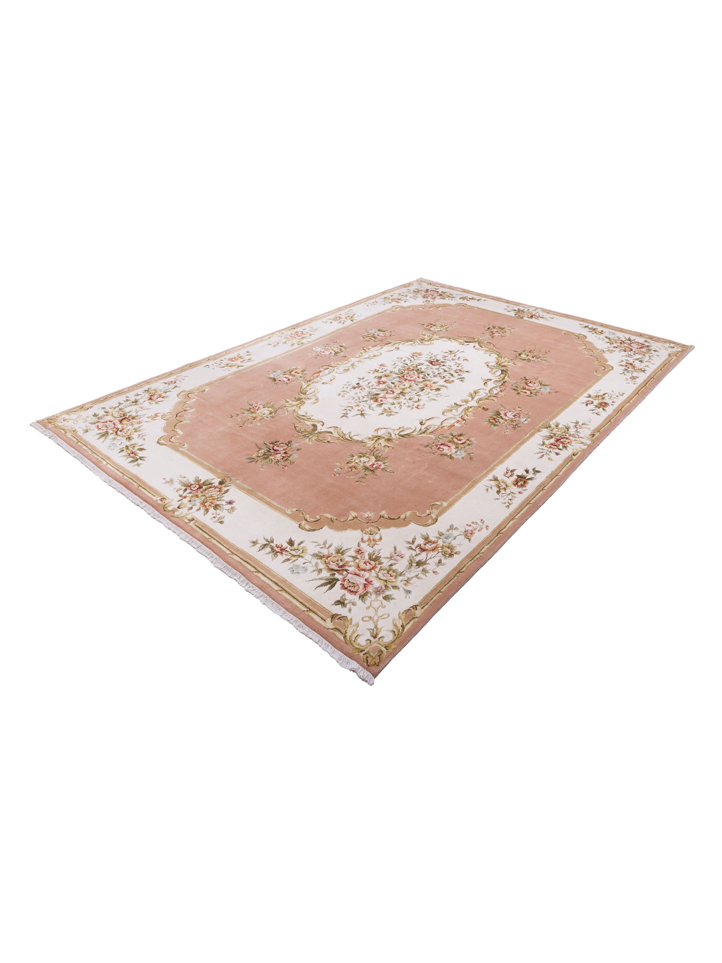 Magnolia 105758 Brown Ivory 9x13.4 Hand Knotted Rug