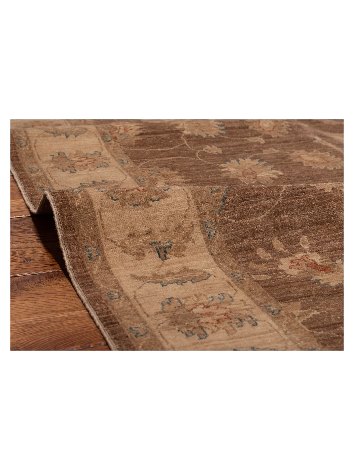 Sultan 106391 Brown Ivory 4.10x76 Hand Knotted Rug