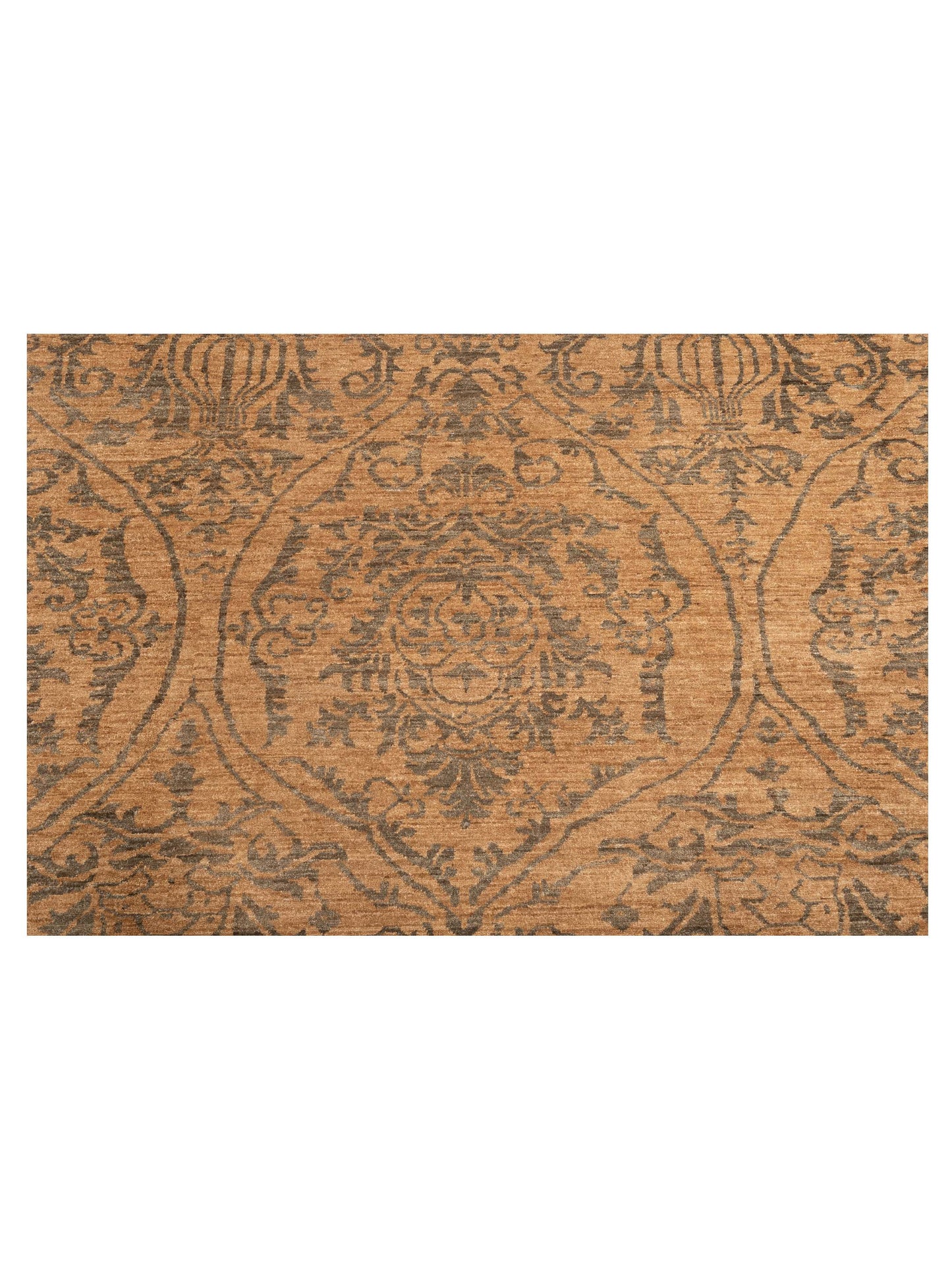 Elvan Zerrin Beige 16.7x16.7 Hand Knotted Rug