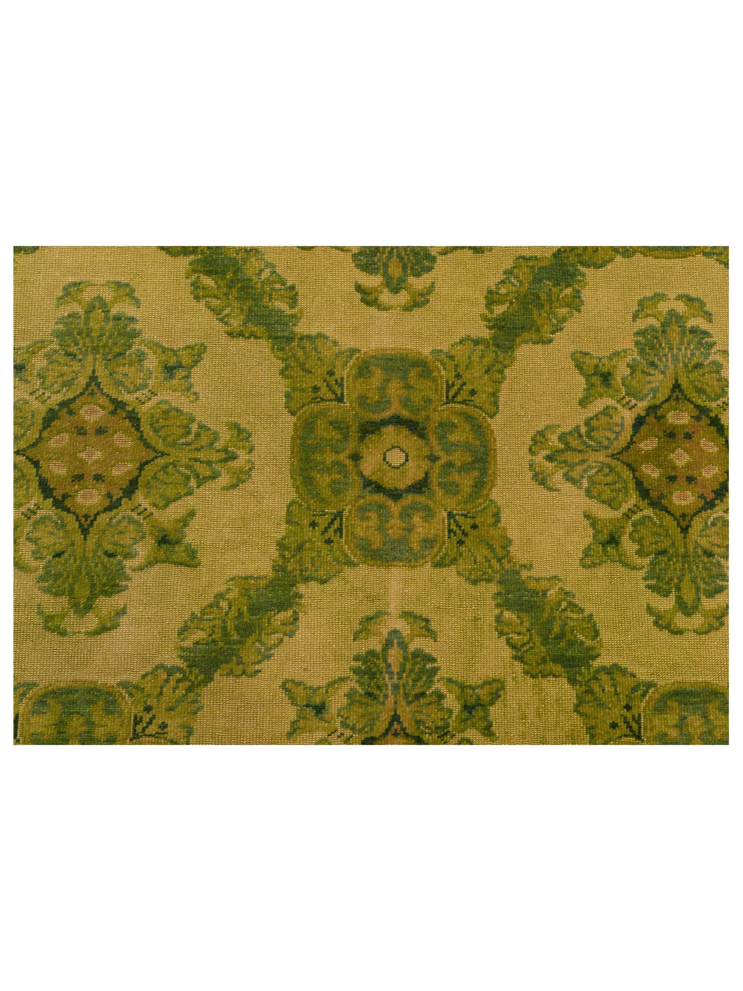 Vintage 106711 Green 6.9x9.2 Hand Knotted Rug