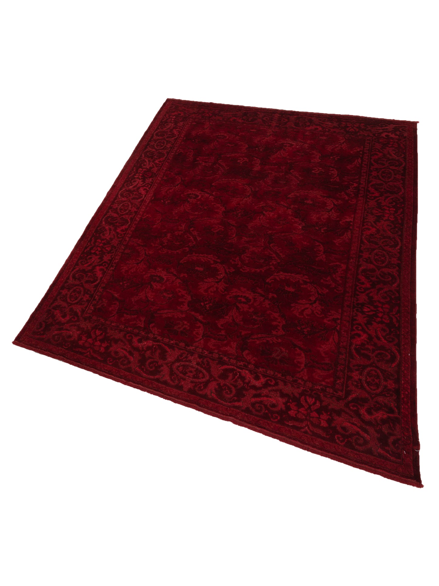 Vintage 106712 Red 6.9x9.2 Hand Knotted Rug