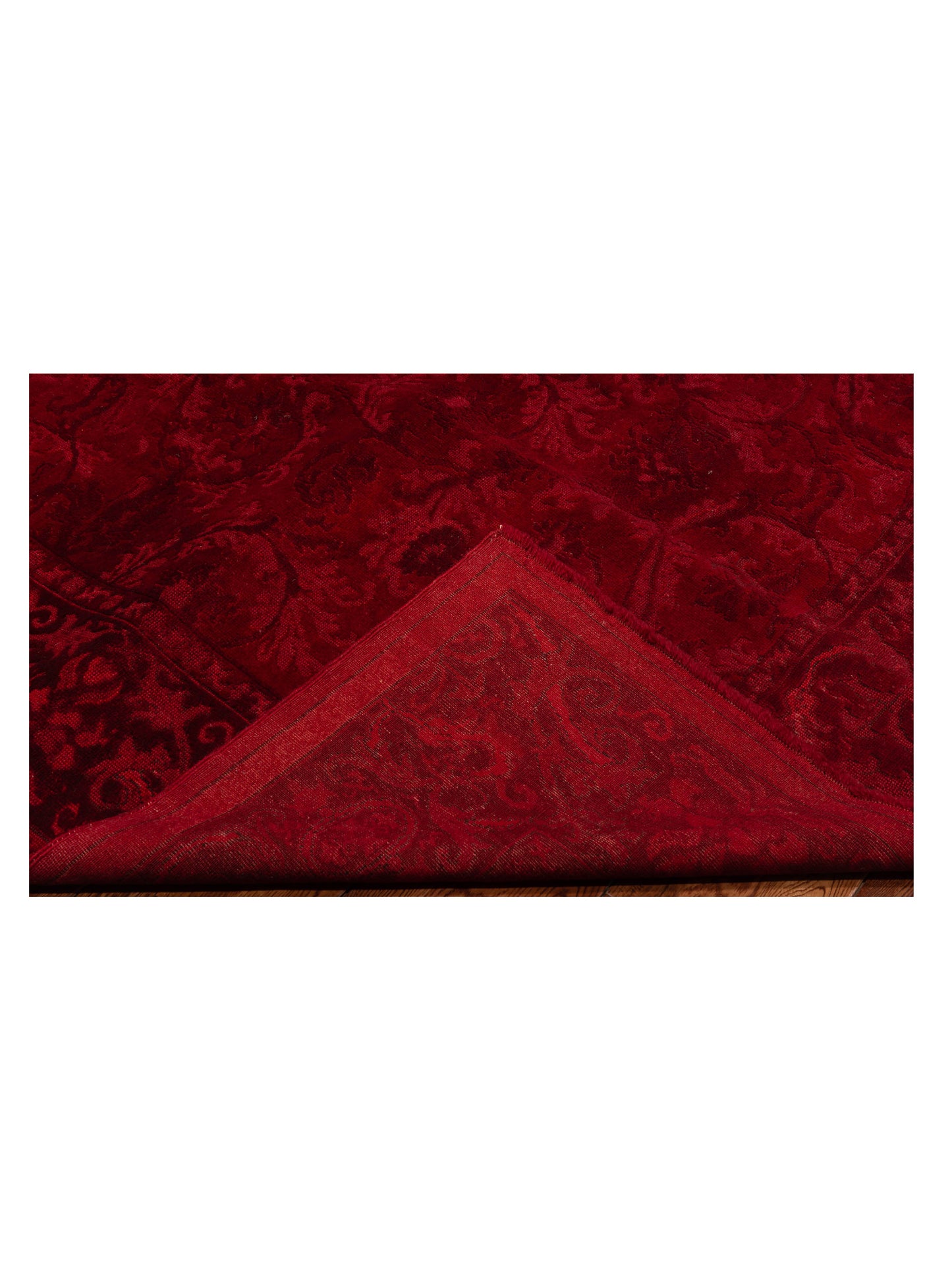 Vintage 106712 Red 6.9x9.2 Hand Knotted Rug