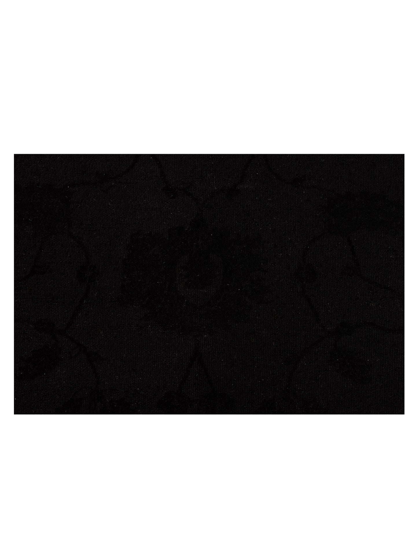 Vintage 106719 Black 8.4x9.8 Hand Knotted Rug