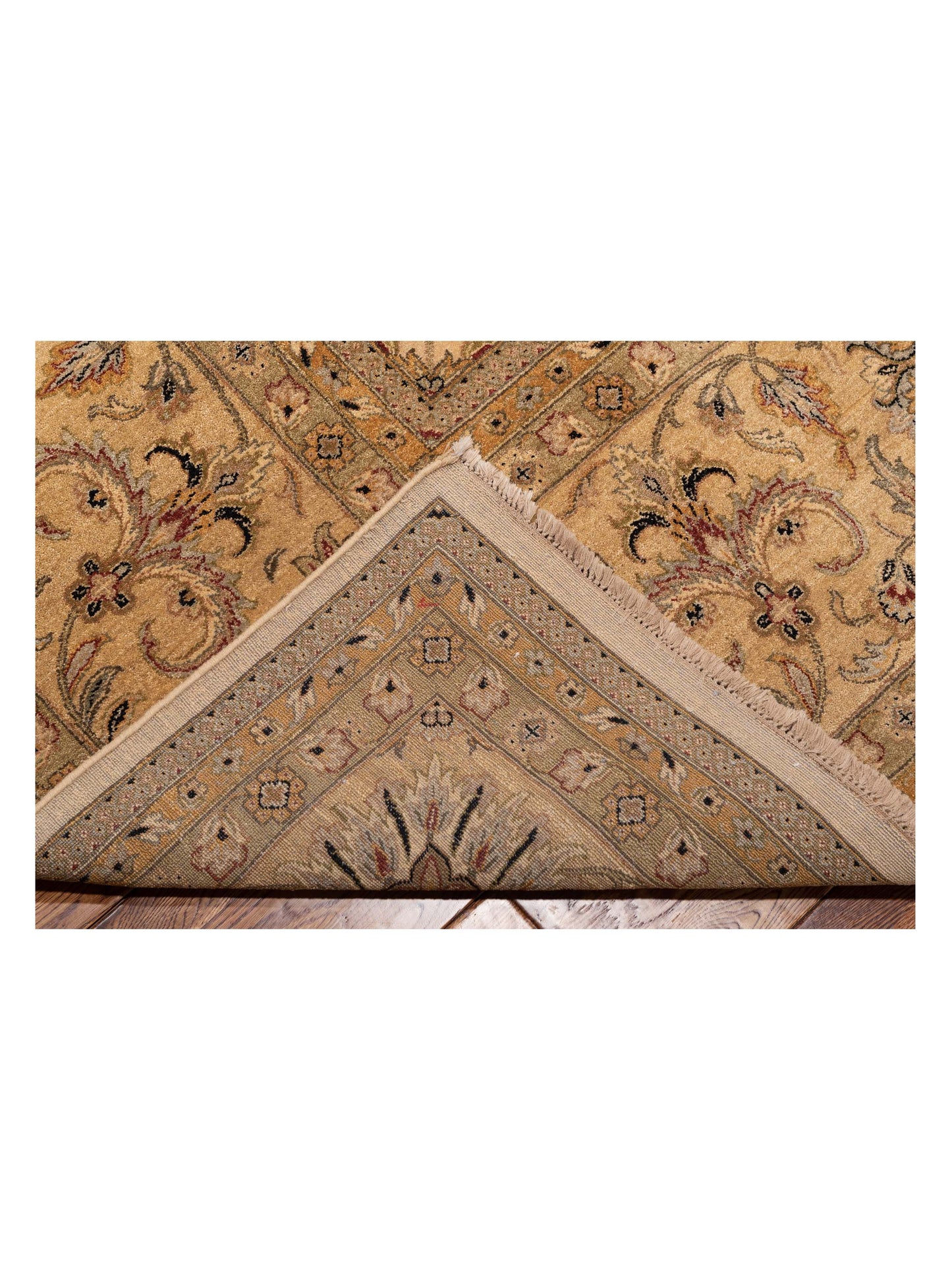 Haji Jalili 106763 Cream Gold 12x16.1 Hand Knotted Rug