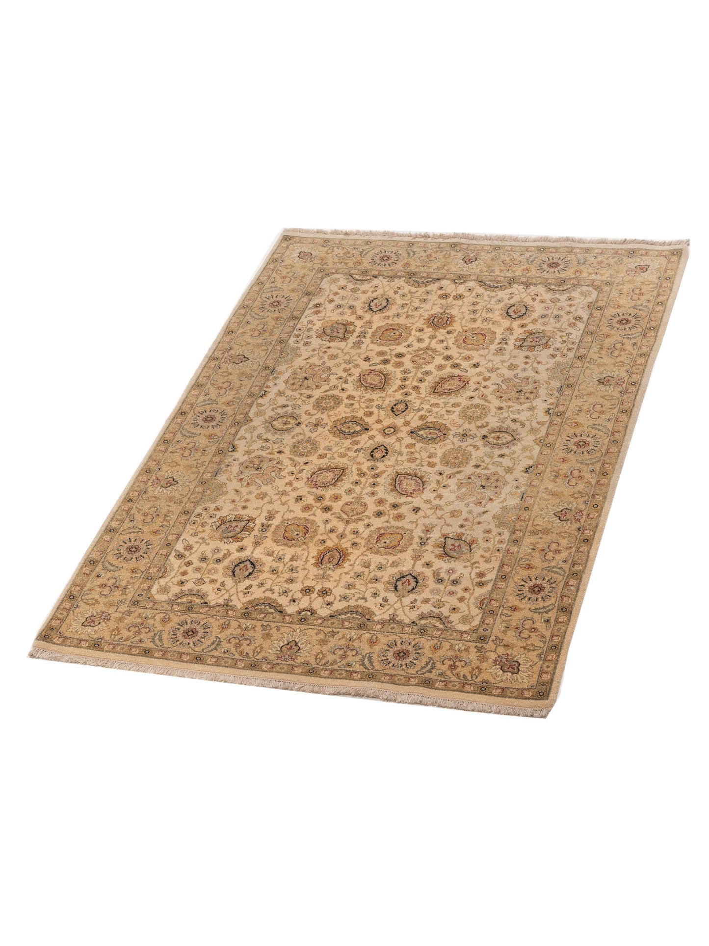 Haji Jalili 106776 Ivory Gold 4.3x5.11 Hand Knotted Rug