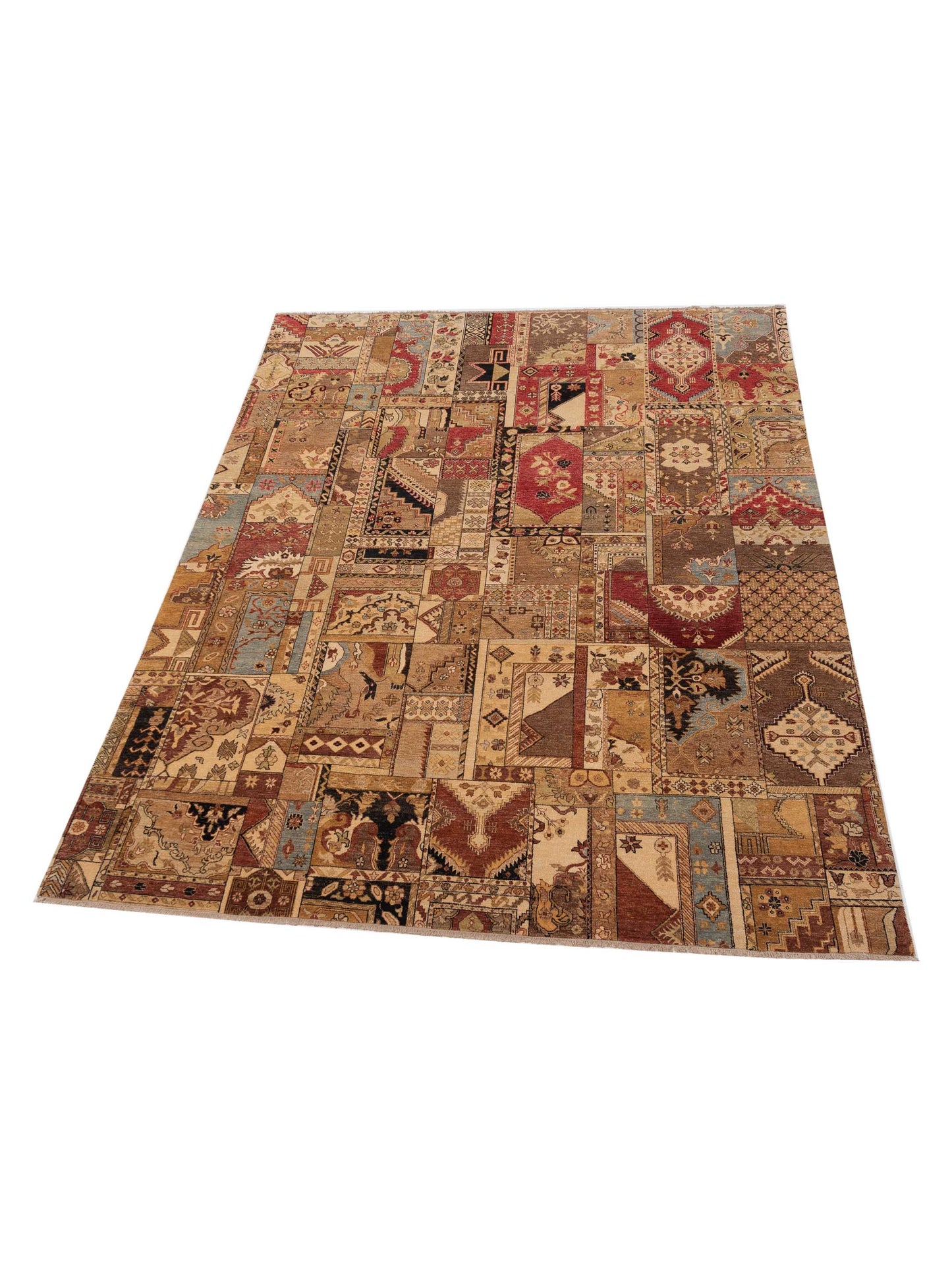 Ghazani 106782 Multi Multi 8.10x11.10 Hand Knotted Rug