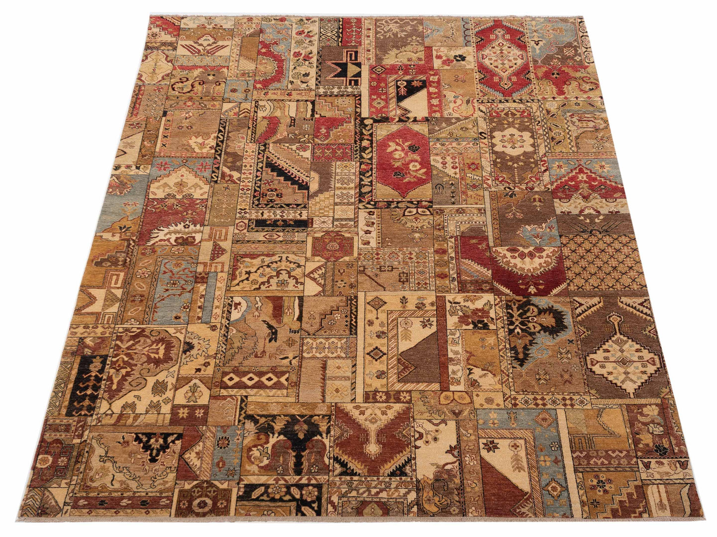 Ghazani 106782 Multi Multi 8.10x11.10 Hand Knotted Rug