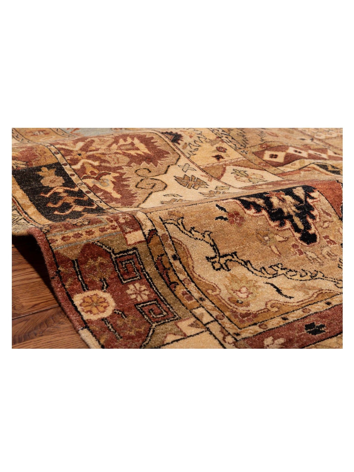 Ghazani 106782 Multi Multi 8.10x11.10 Hand Knotted Rug