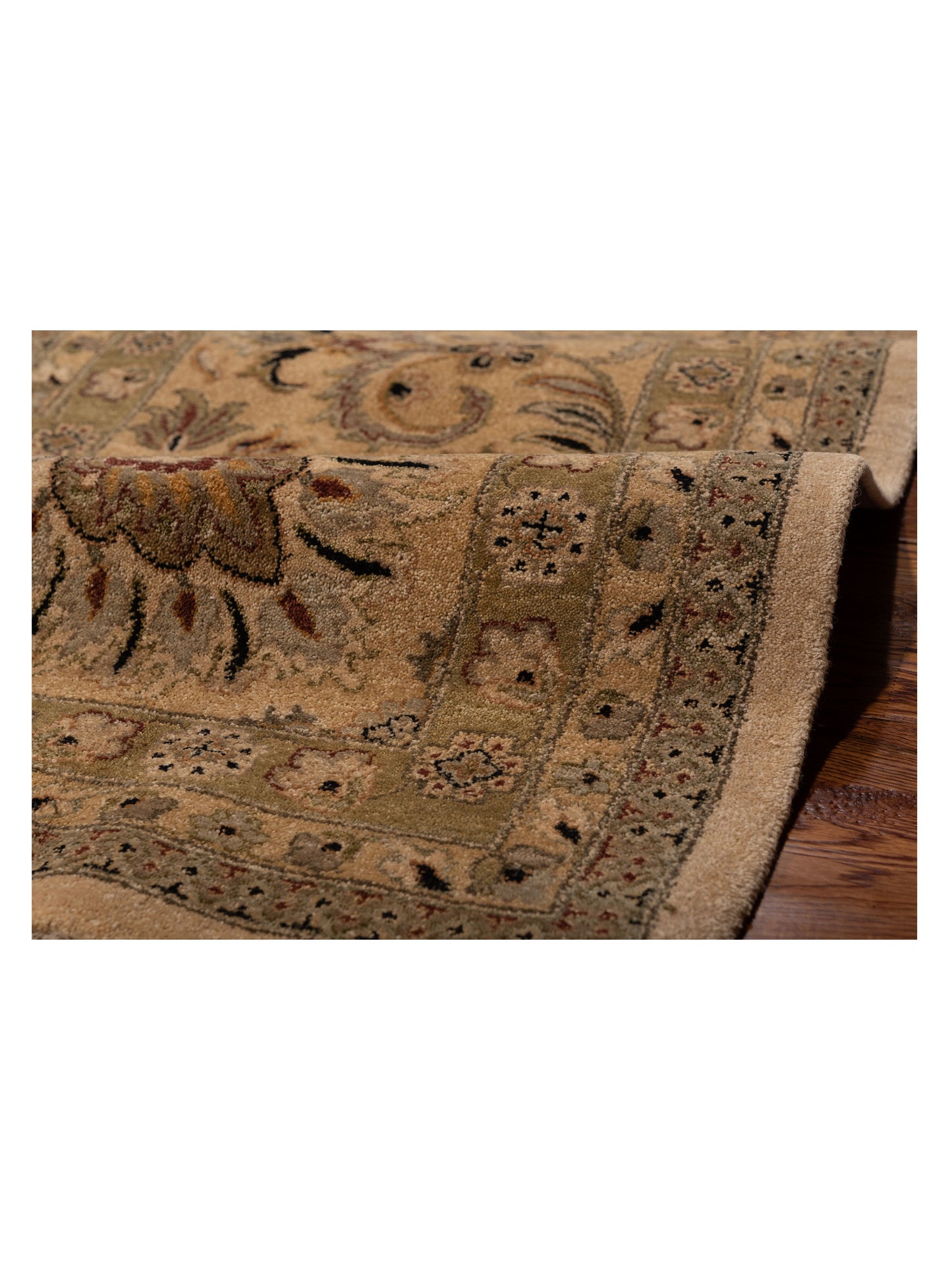 Haji Jalili 106788 Ivory Gold 13.2x17.4 Hand Knotted Rug