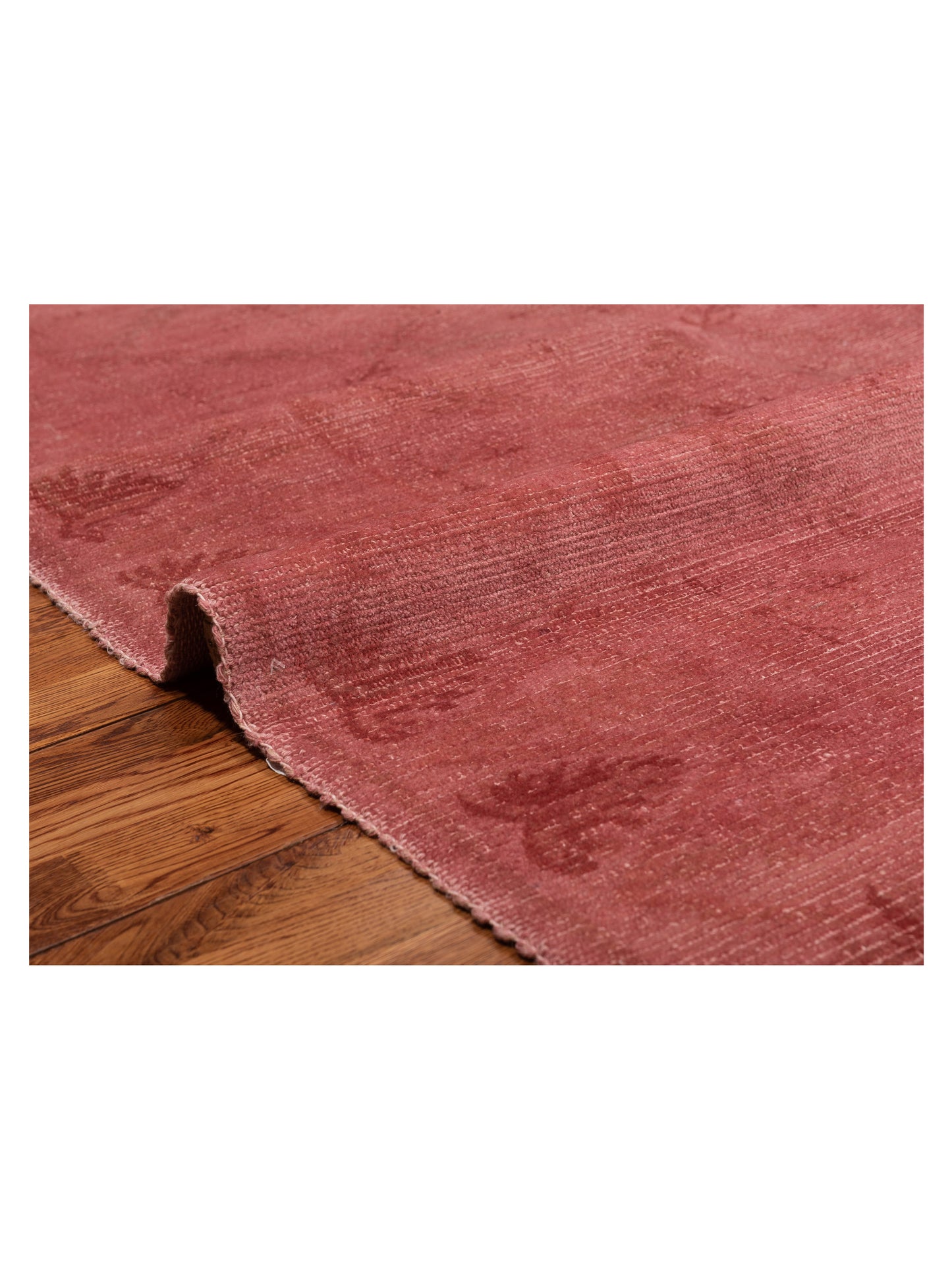 Vintage 107394 Pink 9.2x11.10 Hand Knotted Rug