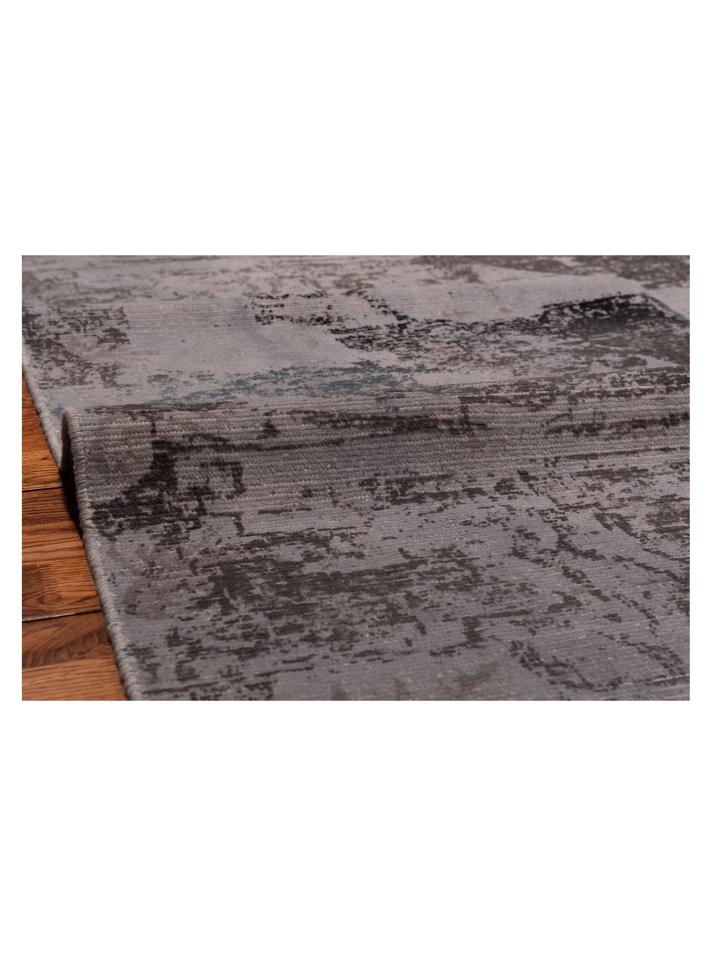 Vintage 107395 Gray 7.1x8.11 Hand Knotted Rug